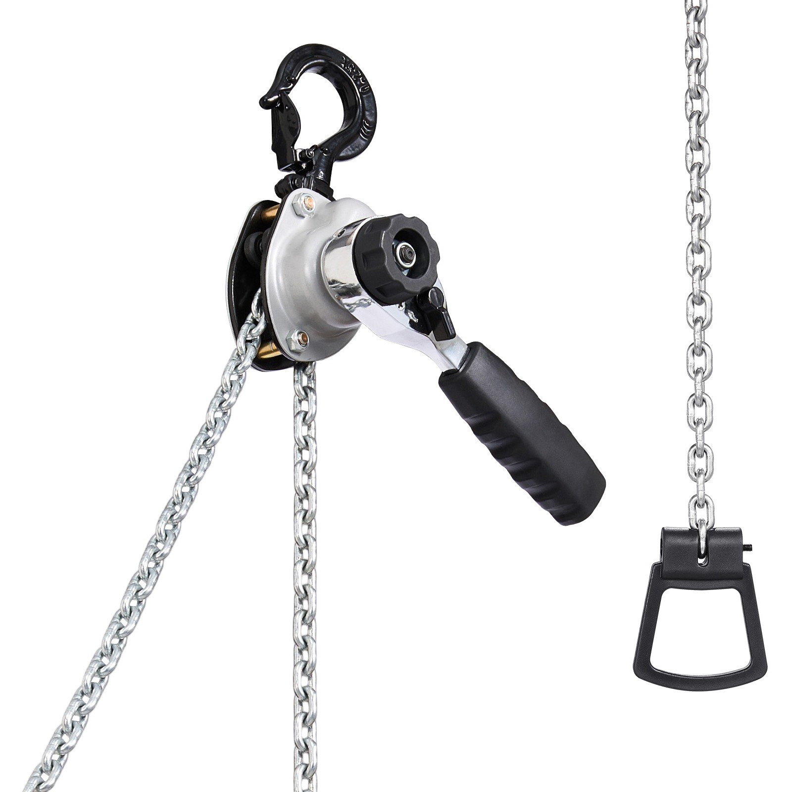 Uimoso Manual Lever Chain Hoist 1/2T 1100lbs 10ft Lift Alloy Steel Storage Use