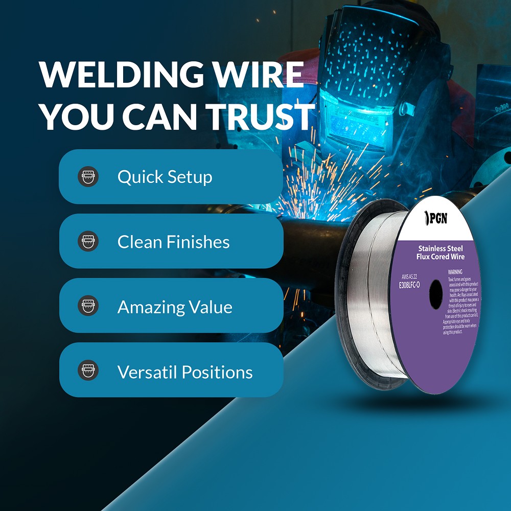 PGN ER308L .030″ – 2-Lb – MIG Stainless Steel Welding Wire
