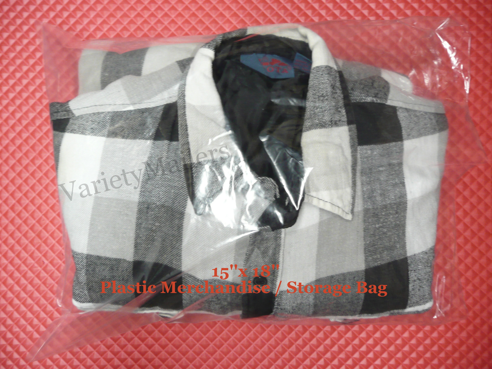 100 Poly Merchandise Bags 15»x 18» Clear 1 Mil Apparel Plastic Bags 15×18