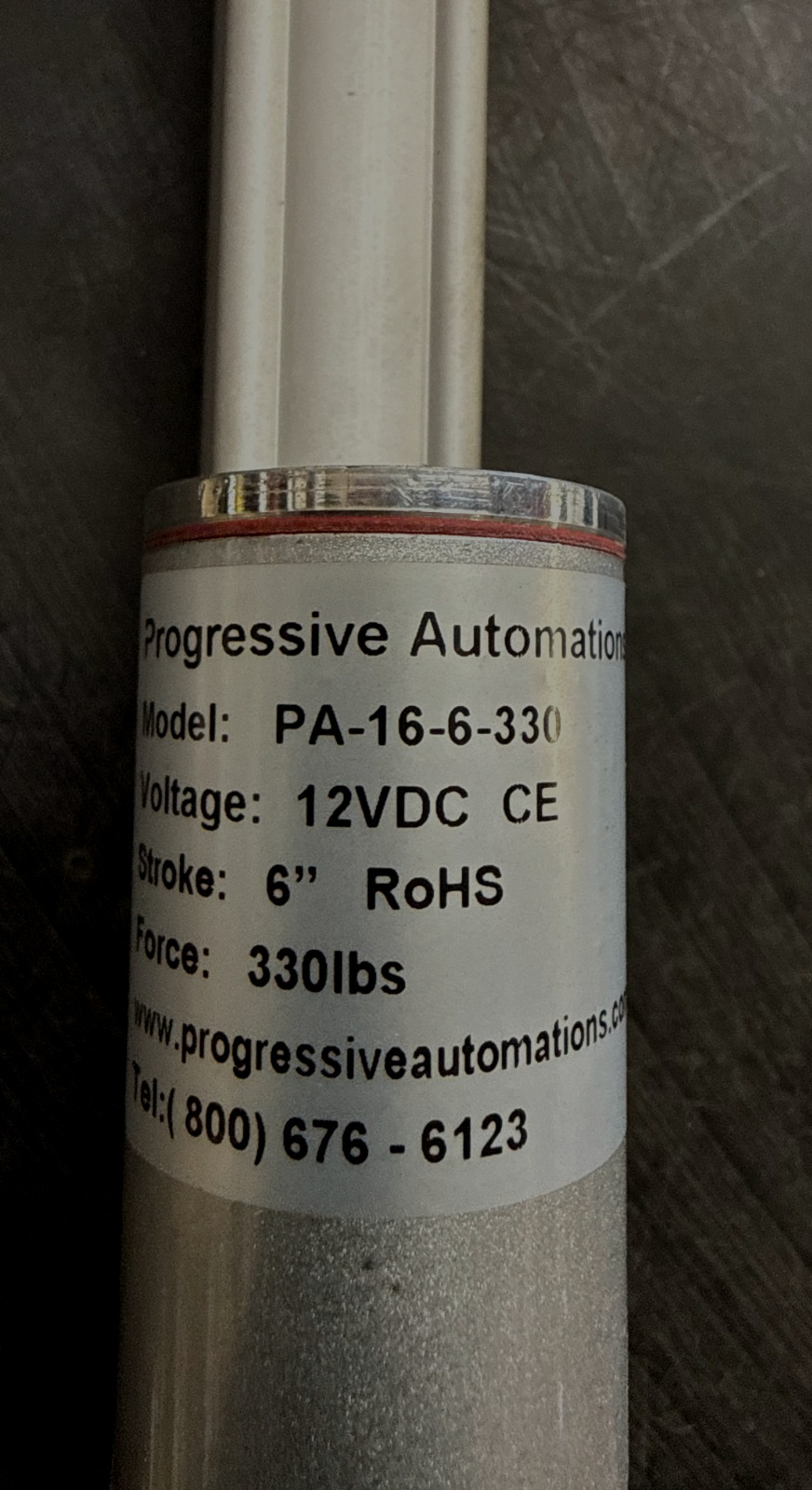 NEW-OPEN BOX: PROGRESSIVE AUTOMATIONS PA-16-6-330 MINI ACTUATOR.