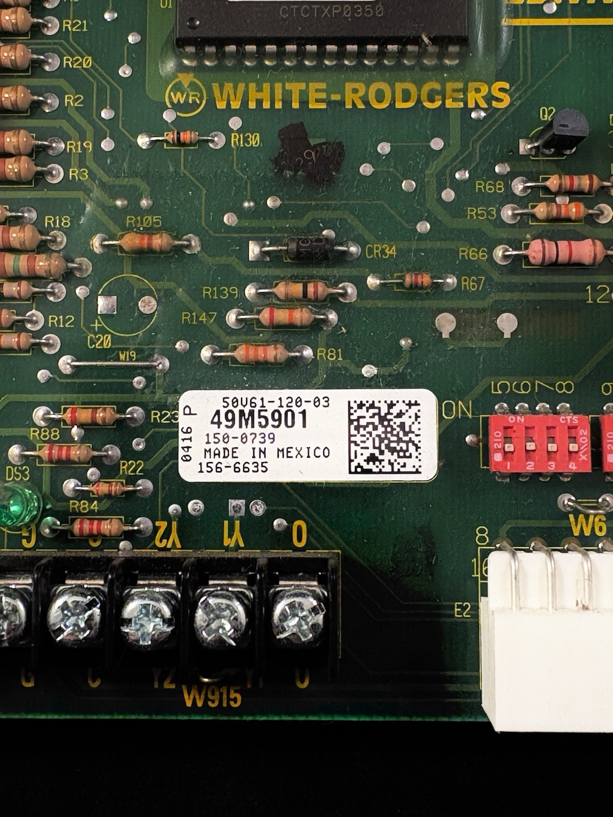Lennox 49M5901 Furnace Control Circuit Board 50V61-120-03 SureLight Used!