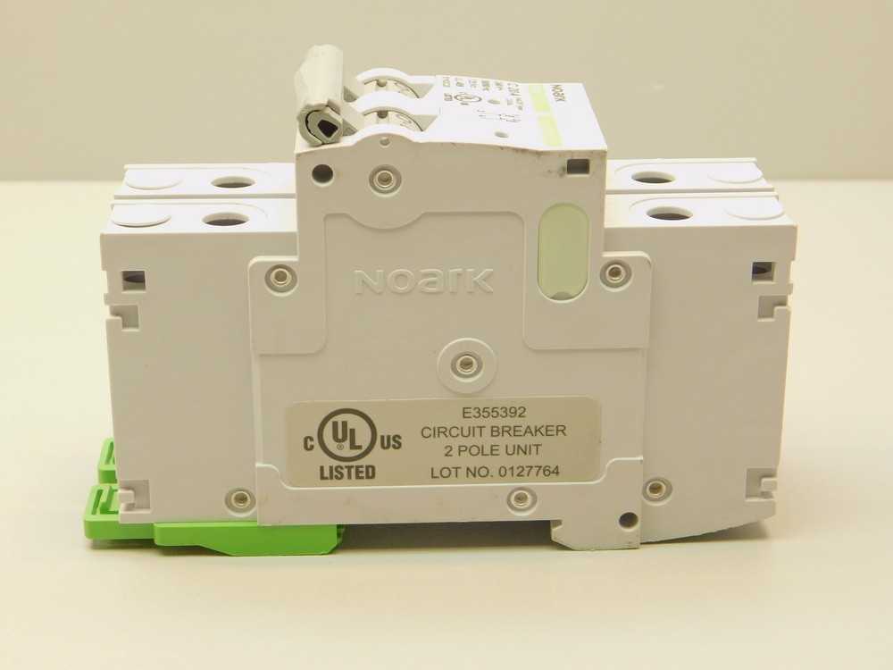 Noarc B1N2C20 20A 2-Pole C-Curve 240VAC/125VDC Miniature Circuit Breaker Box Lug