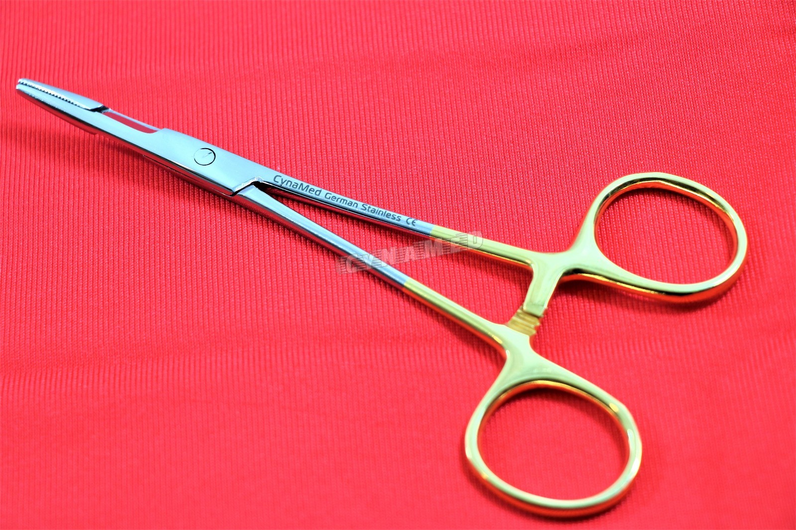 5 EA GOLD HANDLE GERMAN OLSEN HEGAR NEEDLE HOLDERS HEMOSTAT SCISSORS 6.5″ DENTAL