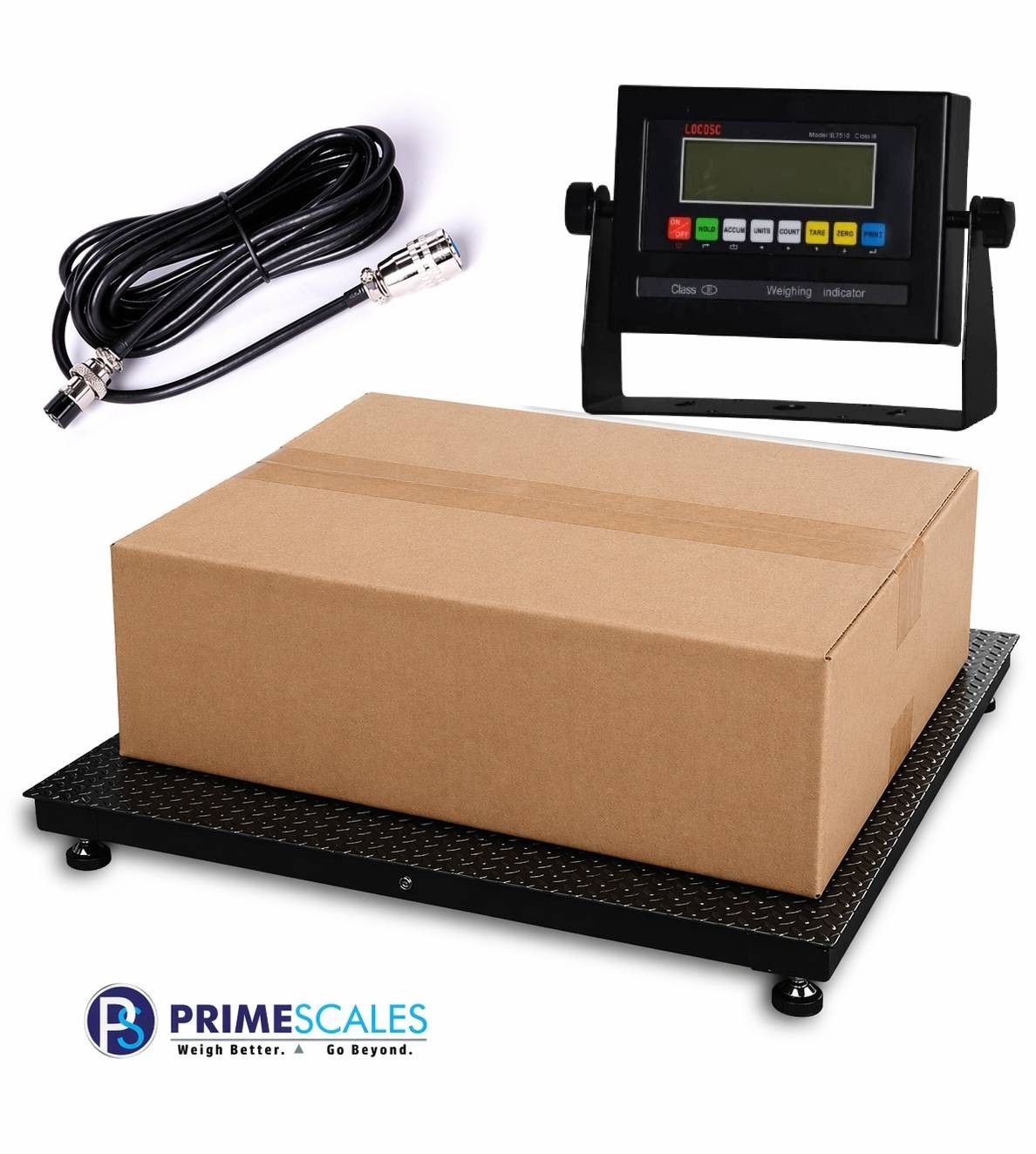 Prime Scales 10000 lb Floor Scale 5’x5′ Legal for Trade NTEP 60″x60″ Platform