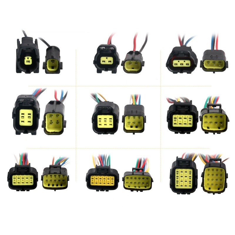 1-16 Pin Waterproof Male/Female Connector Assembled Wire Cable Plug Sealed 18AWG