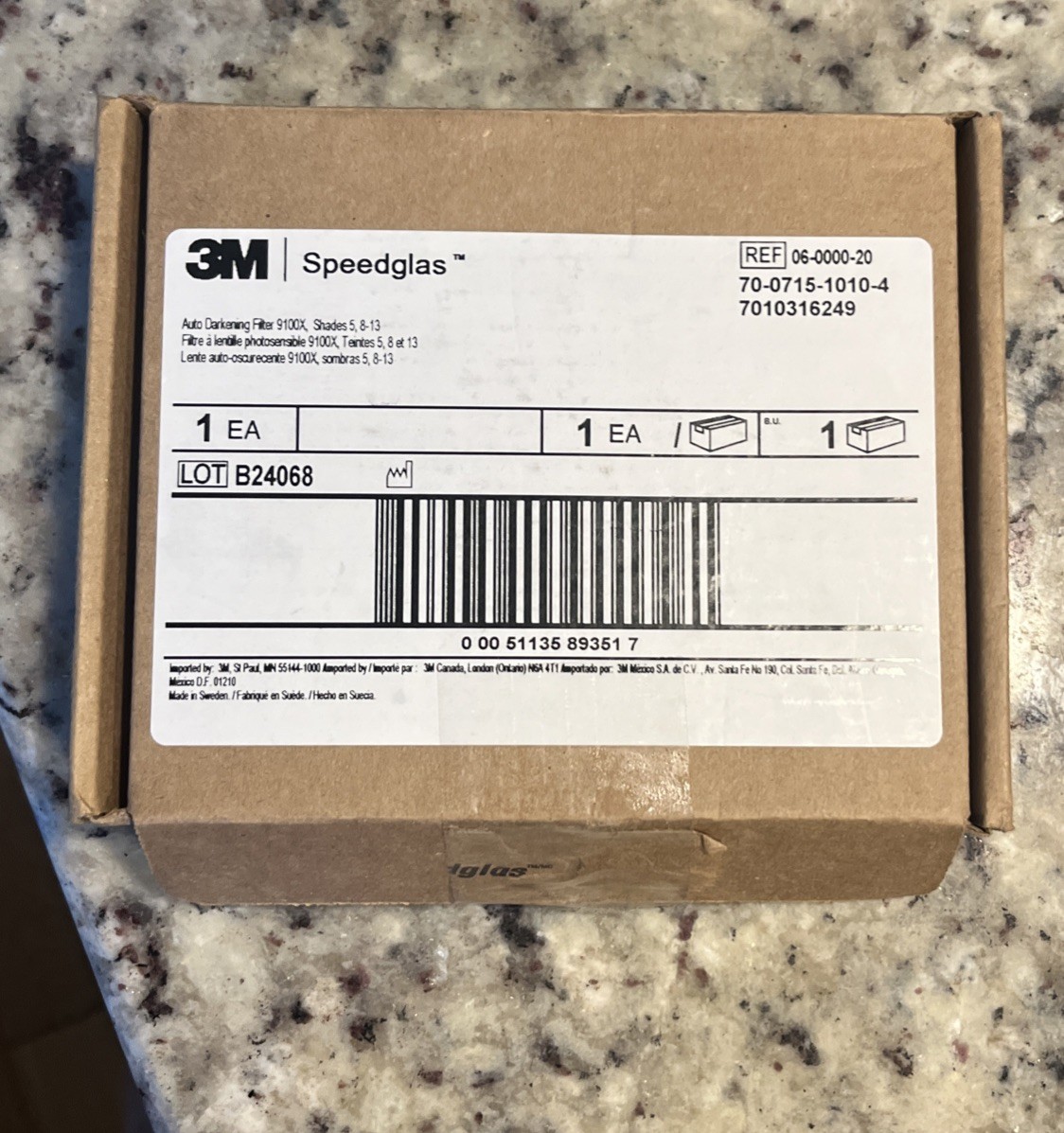 3M 7010316249 Speedglas 9100X Auto-Darkening Filter 06-0000-20