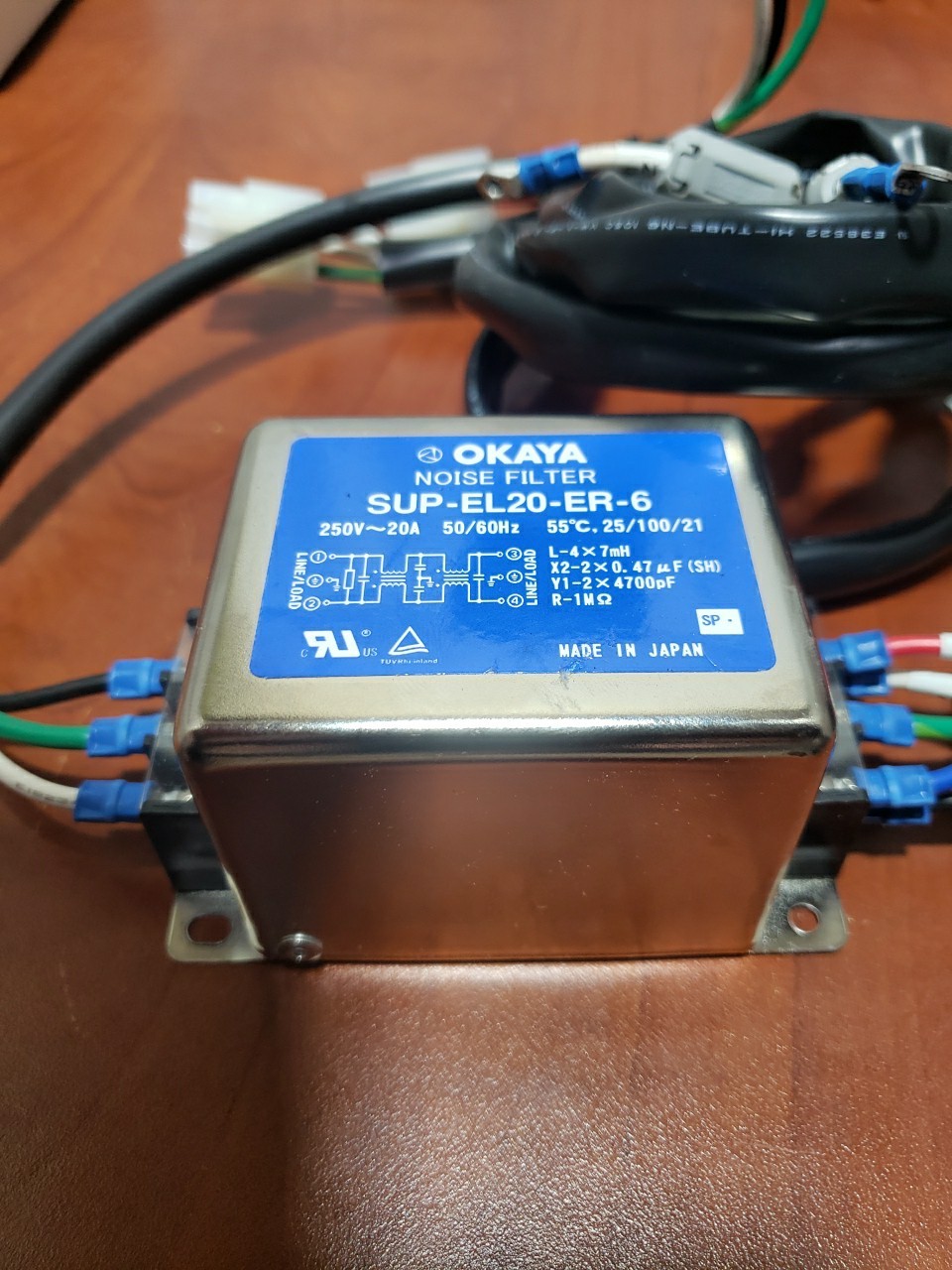 OKAYA NOISE FILTER SUP-EL20-ER-6 –OEM– With Original Wiring Harness