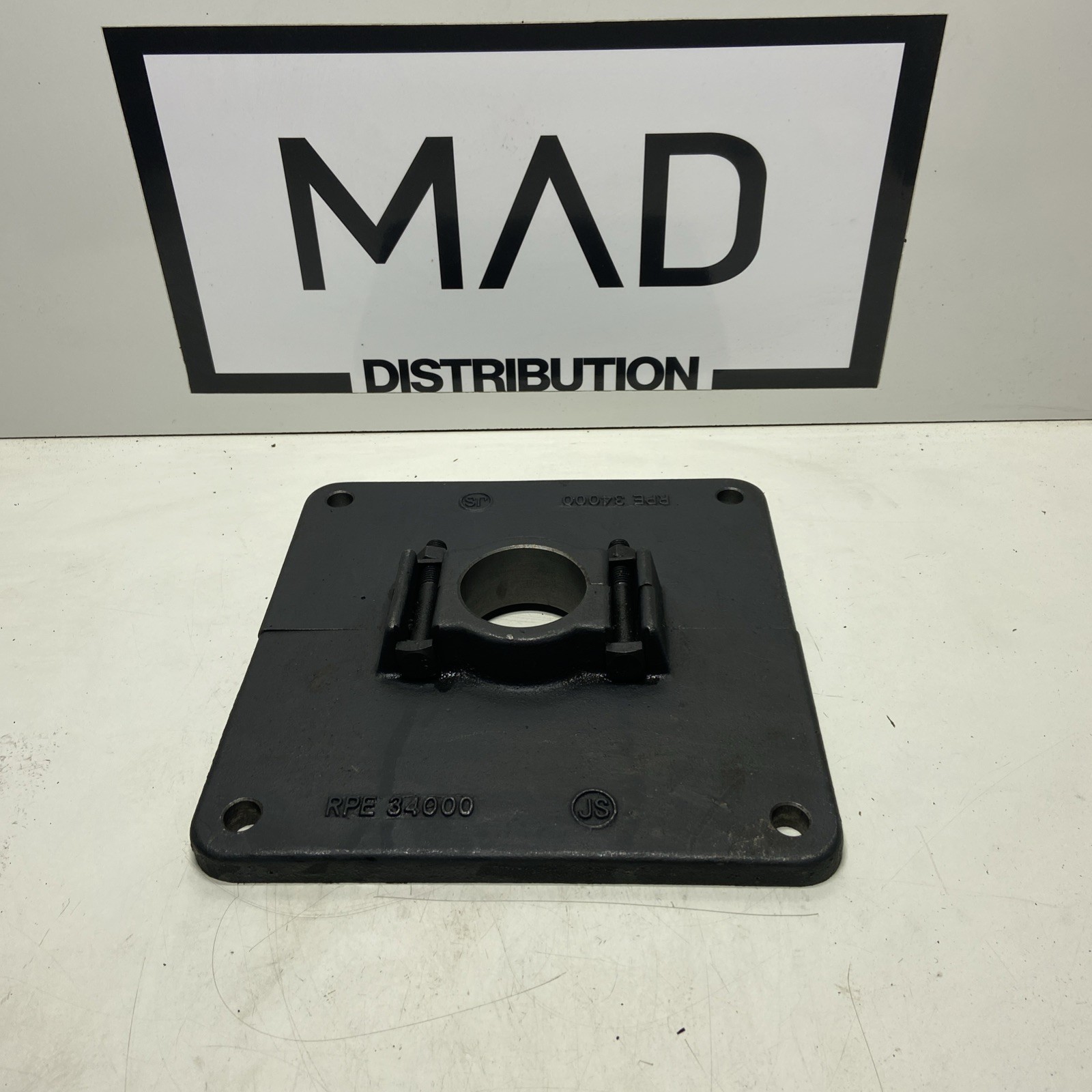 NEW RS RPE34000 STEEL MOUNTING PLATE 11″x11″ FRAME 2 1/2″ BORE