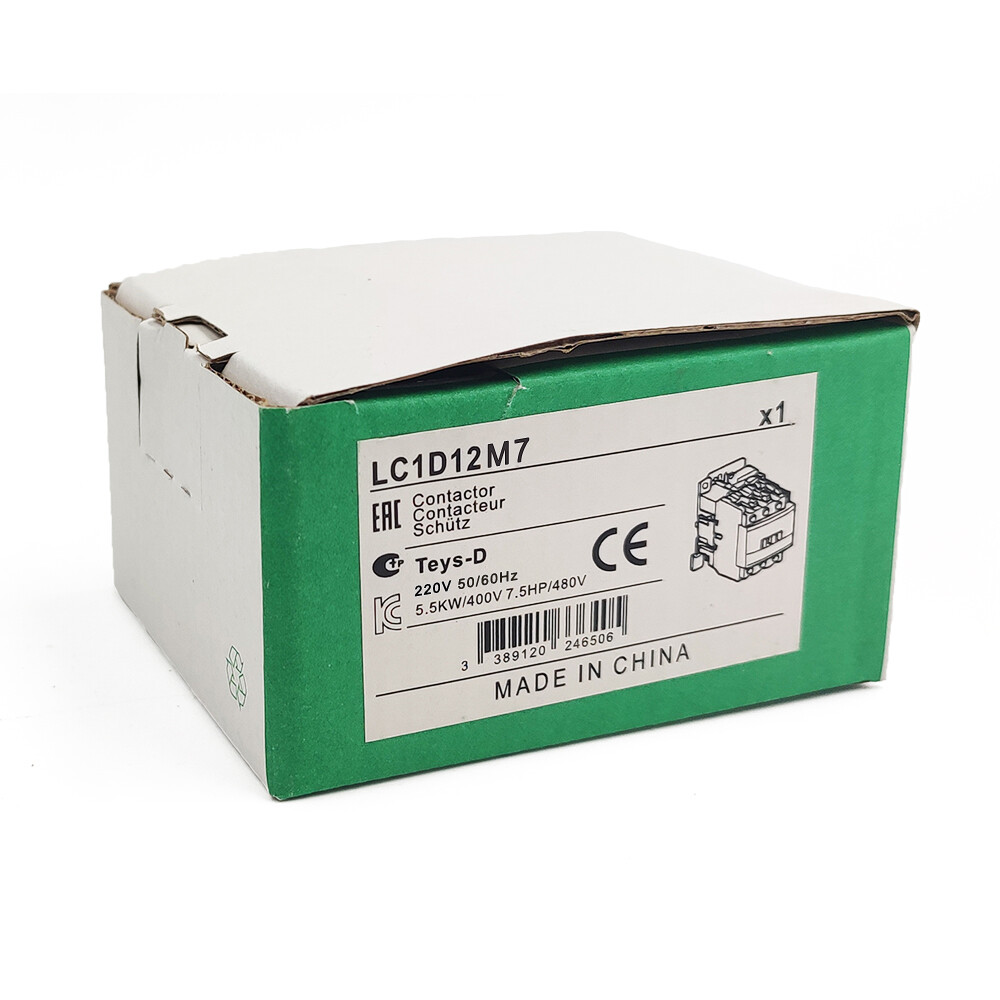 NEW TeSys Deca LC1D12M7 Contactor 220V coil 12A replace Schneider LC1D12M7 AC