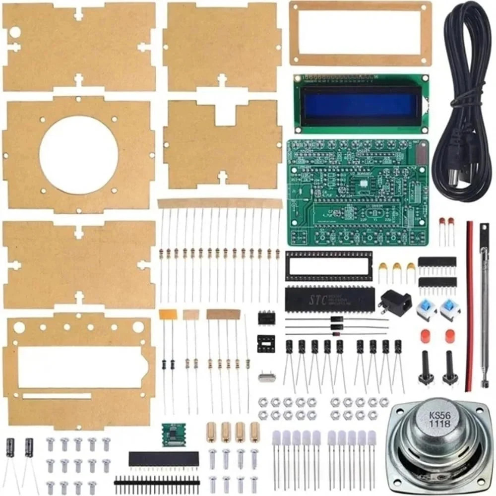 Digital FM Radio DIY Electronic Kits Soldering Practice Learning Kit 87.5-108MHz