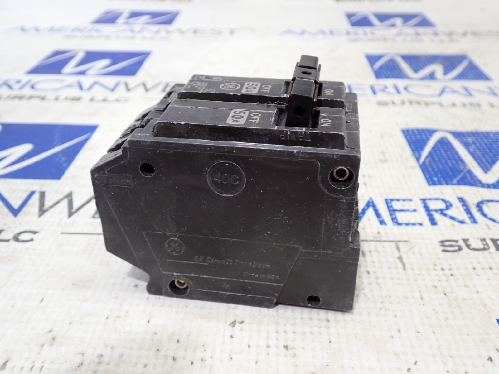 New GE THQL2150 2 Pole 50 Amp 120/240 Volt 10kA Plug On Circuit Breaker Qty 5