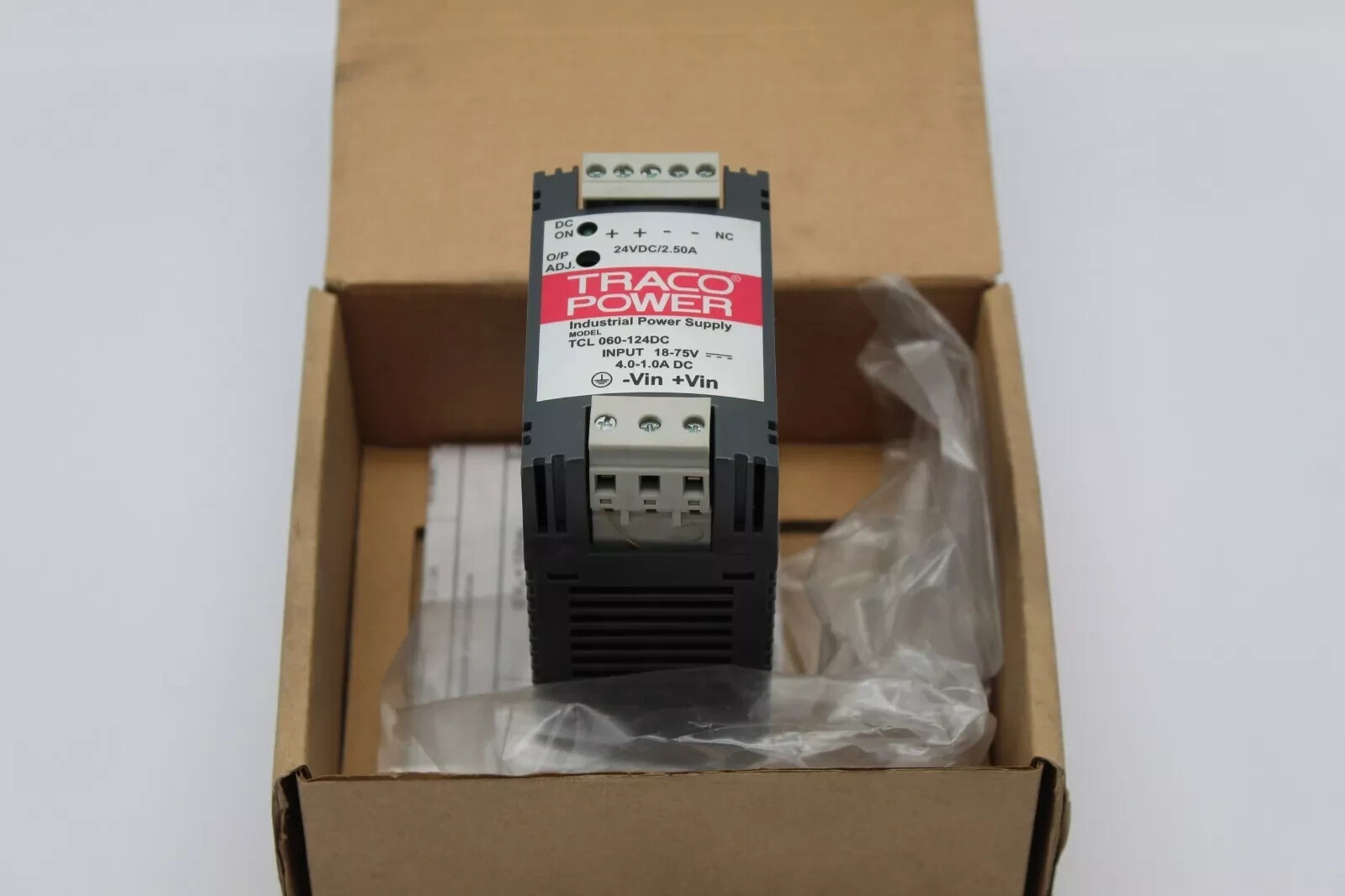 PSU, DIN Rail, 60W, 24V, AC / DC DIN Rail Mount Power Supplies TCL 060-124C