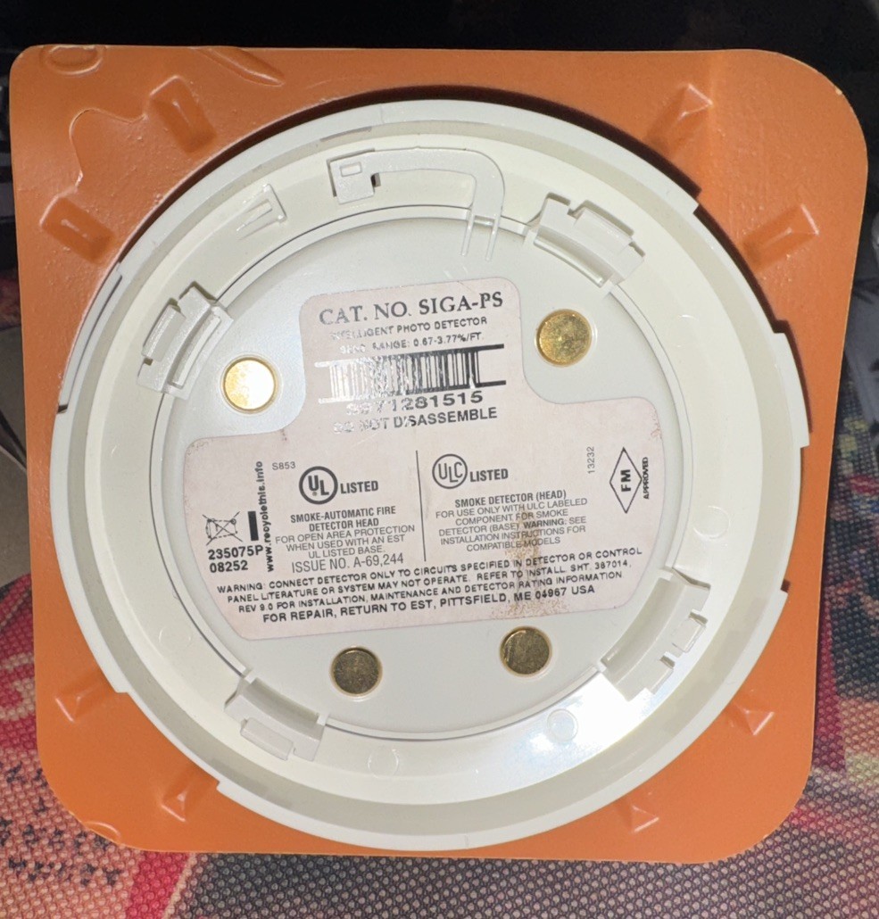 EDWARDS EST SIGA-PS SIGA PS PHOTOELECTRIC SMOKE DETECTOR INTELLIGENT