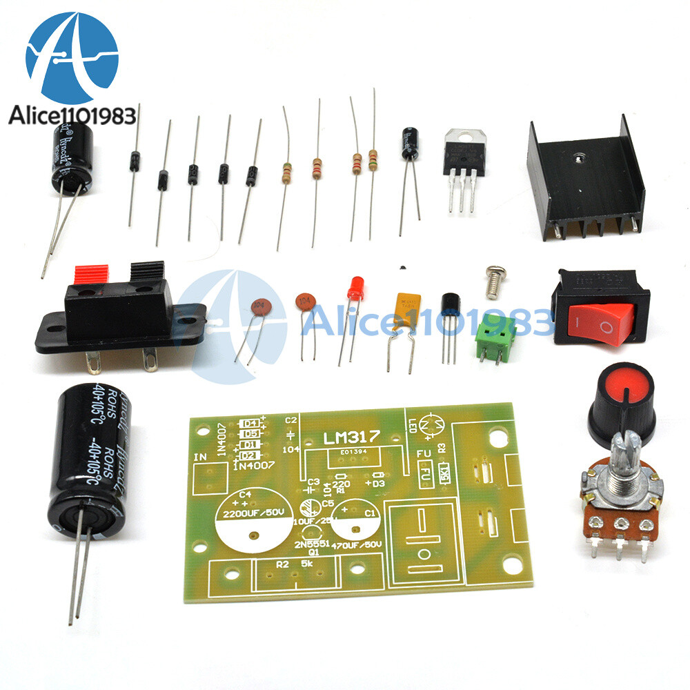 LM317 Step-down DC 5V-35V to 1.25V-30V DIY Kits AC/DC Power Supply Module