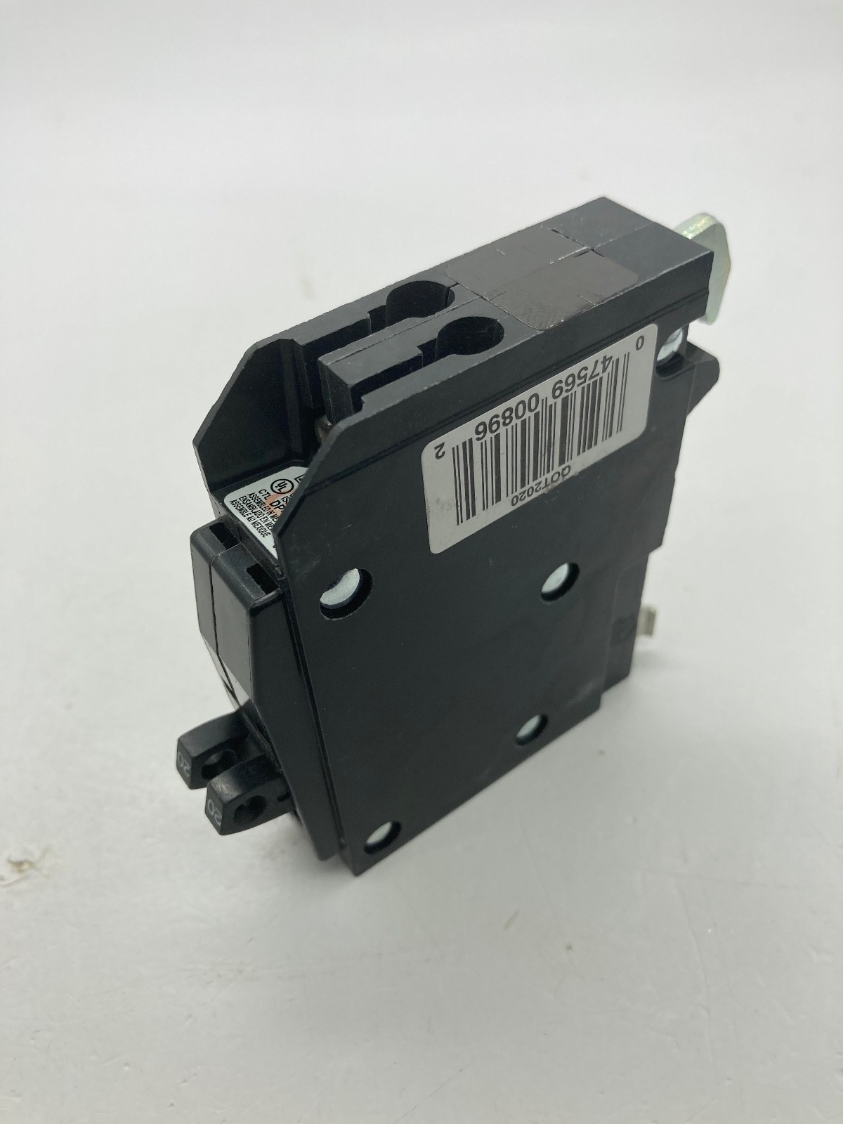 Square D QOT2020 1 Pole Twin 20A 120V Plug In Tandem Metal Hook Circuit Breaker