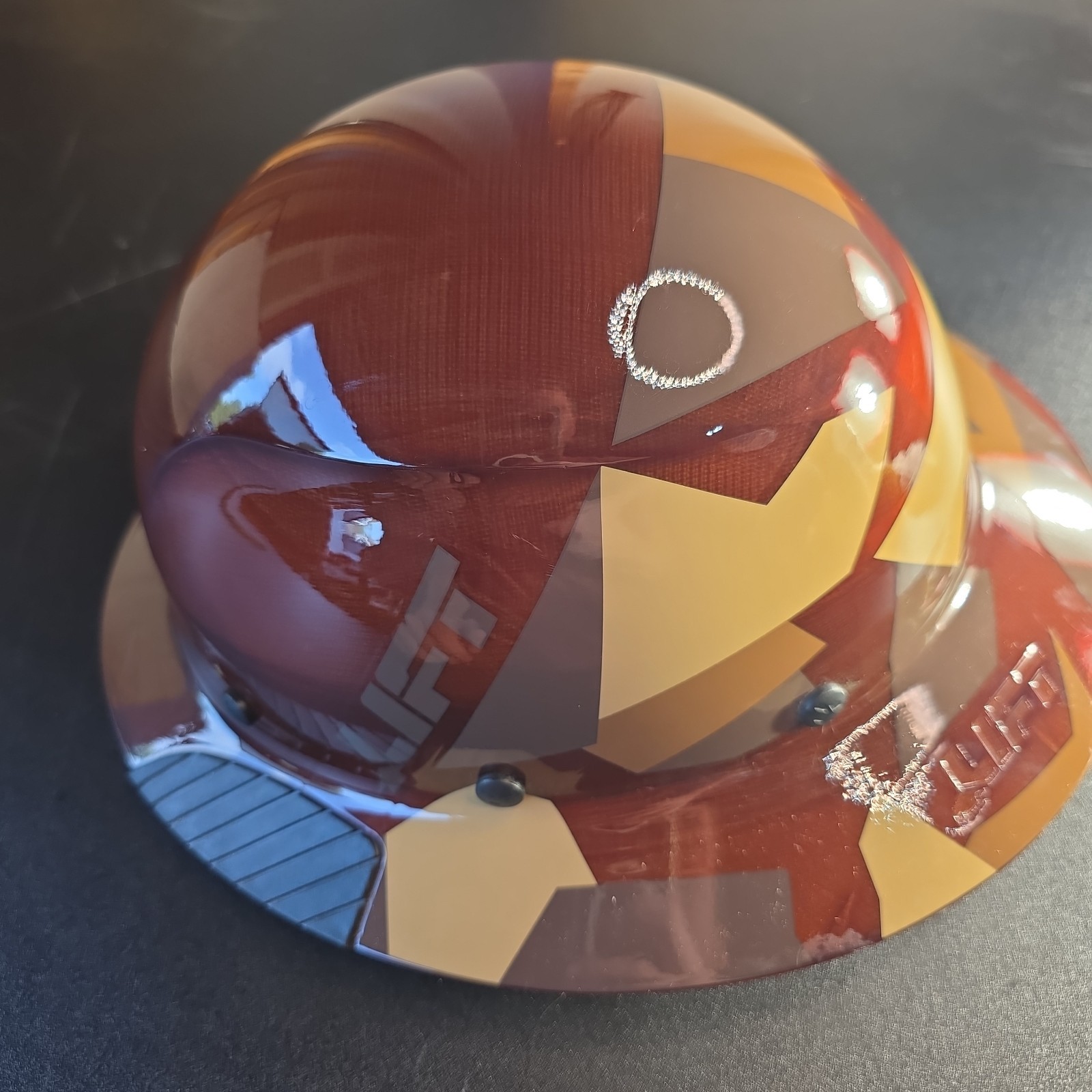 Lift Safety Dax Carbon Fiber Full Brim Hard Hat Brown Camo New