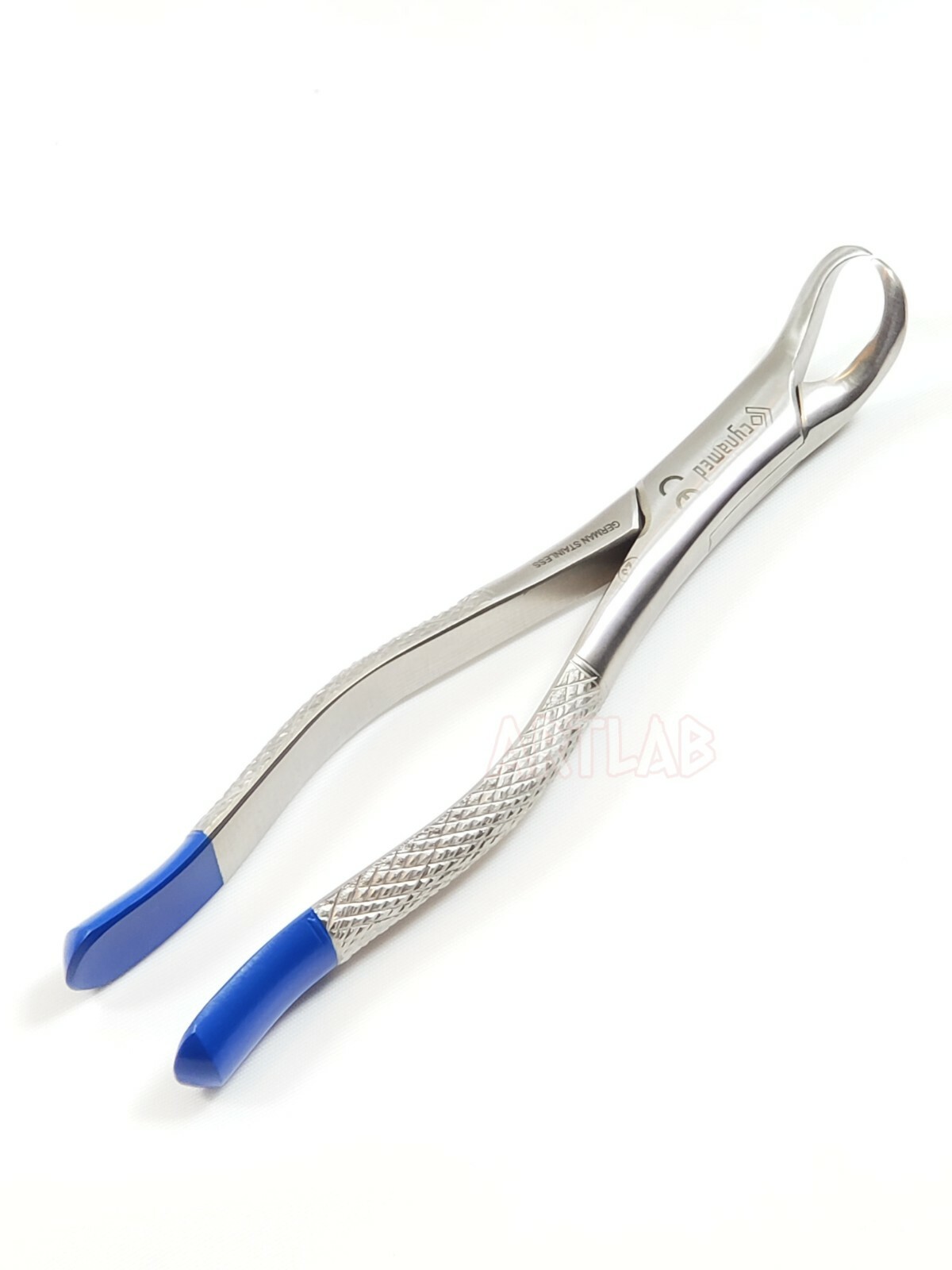 GERMAN COW HORN LOWER MOLAR DENTAL TOOTH EXTRACTION EXTRACTING FORCEPS -23-BLUE