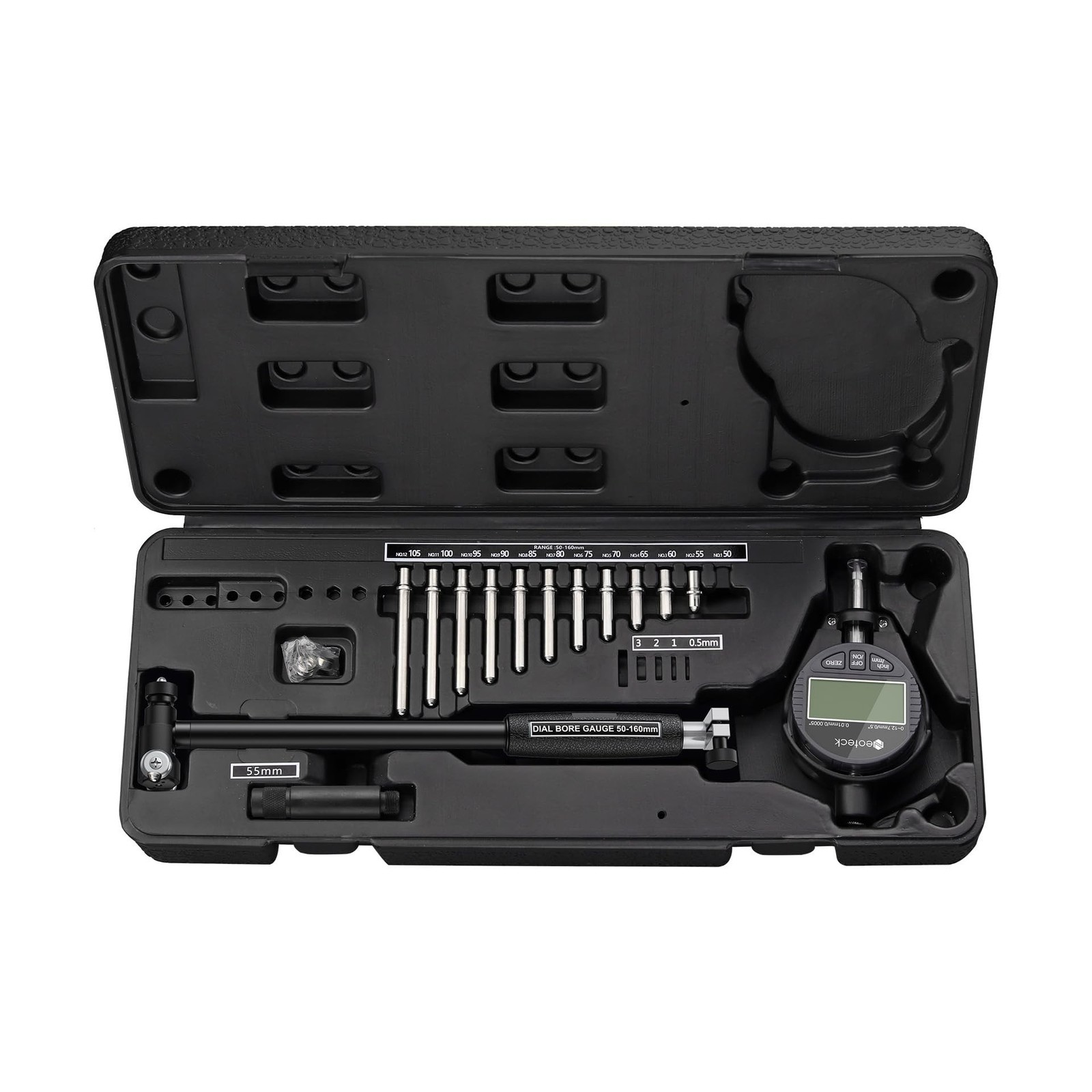 Neoteck Bore Gauge Set Digital Indicator Dial Bore Gauge (2-6″/0.0005″) with …