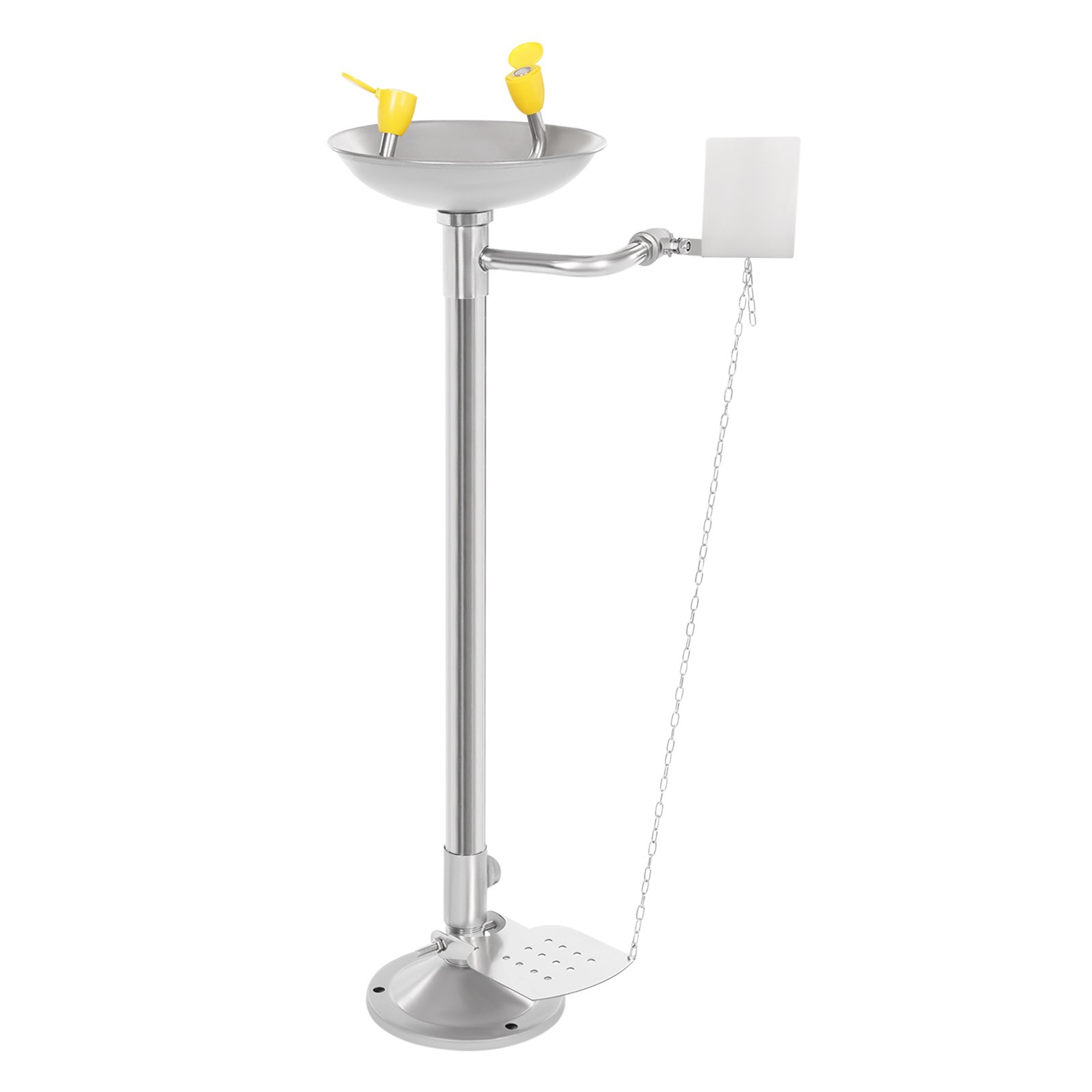 Eye Wash Station 304 Stainless Steel Emergency Eyewash Station Floor Standing