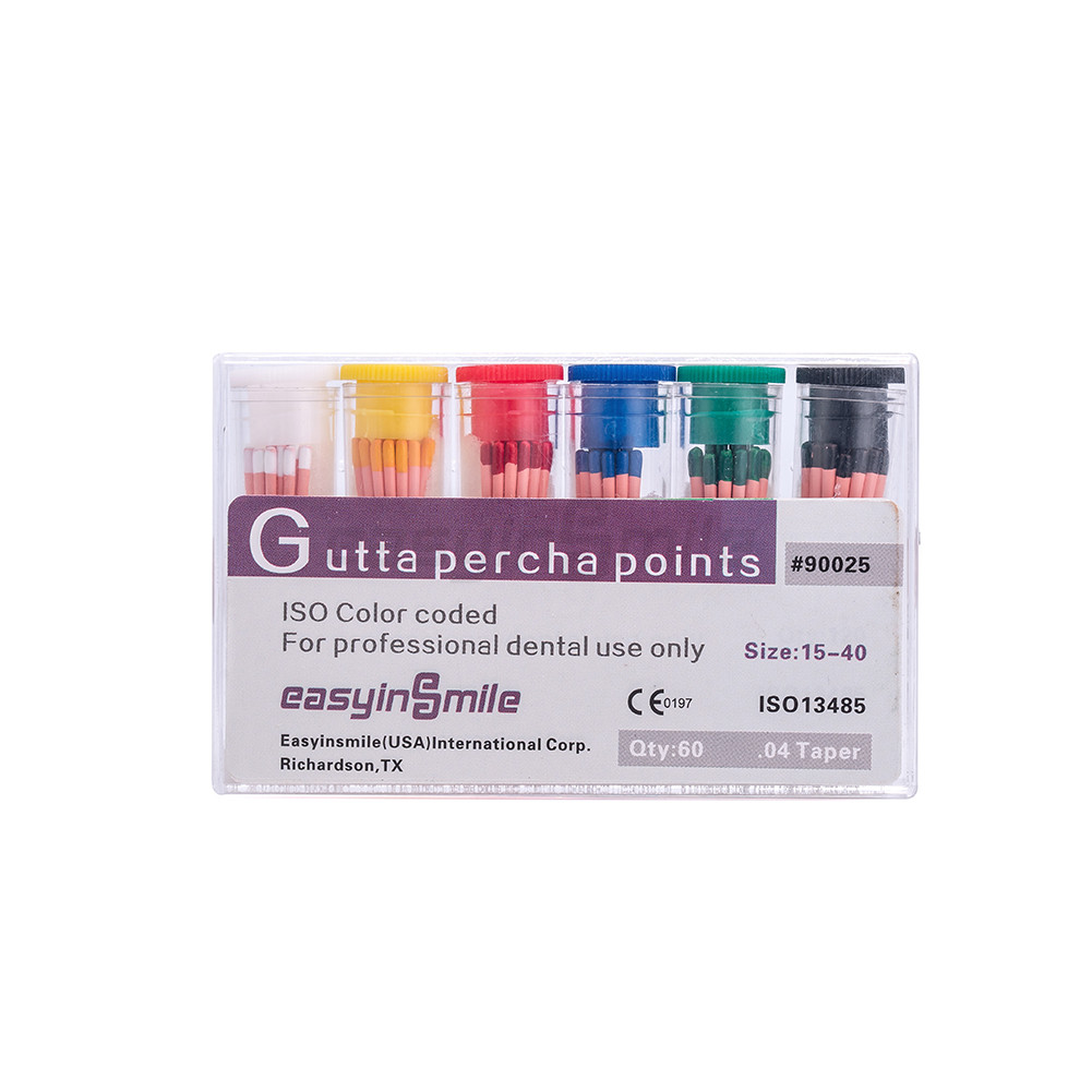 Dental Gutta Percha Points Endo .02/.04/.06 Taper for Root Canal 15-40 45-80 USA