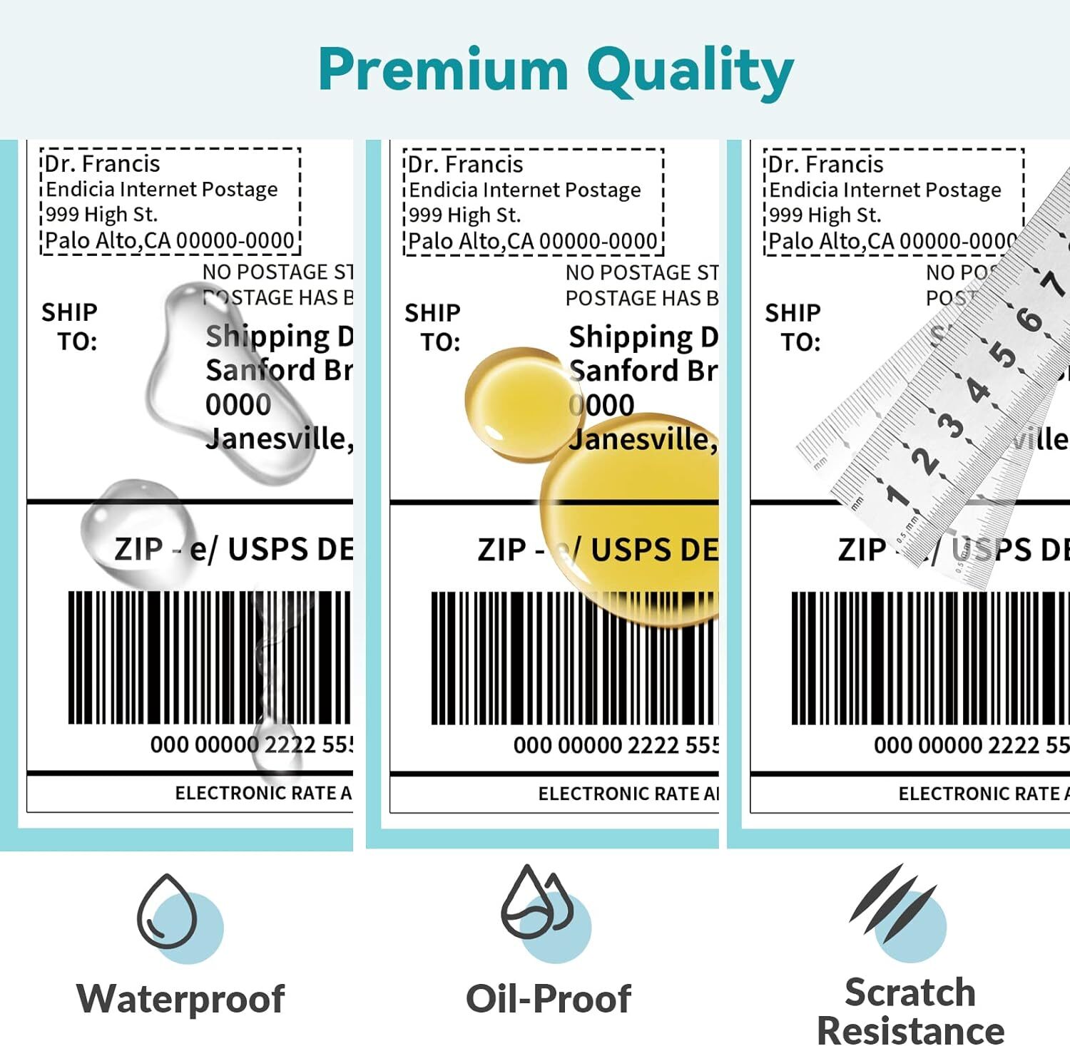 500-1000 Direct Thermal Shipping Labels 4″x6″ for Zebra, Rollo, MUNBYN,MFLABEL