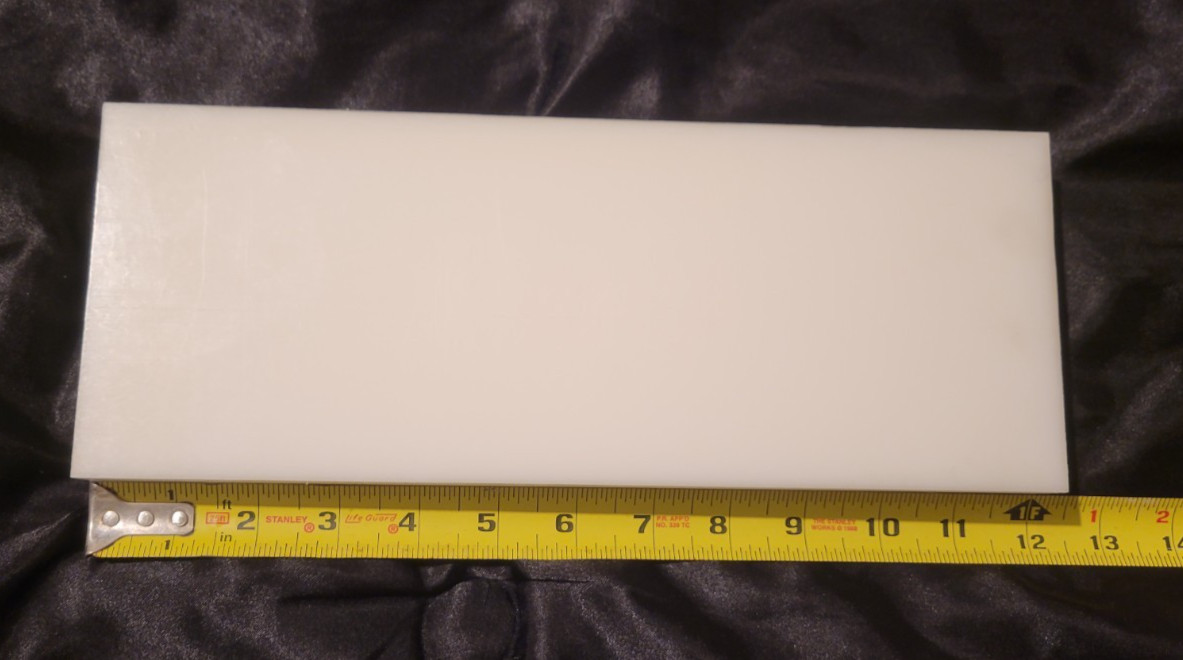 Delrin 1 1/2 x 4 1/2 x 12 (1 .500 x 4.500 x 12.000) INV#X-97