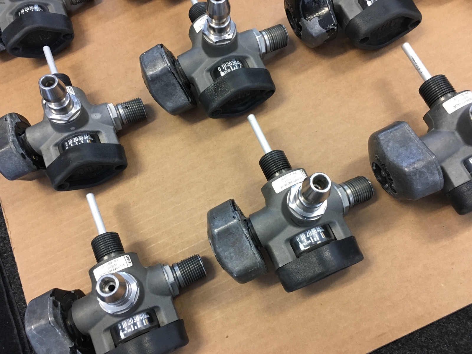 SCOTT SCBA 4500psi Snap-Change Cylinder Valve Assembly NXG2 / NXG7 / X3 Valve