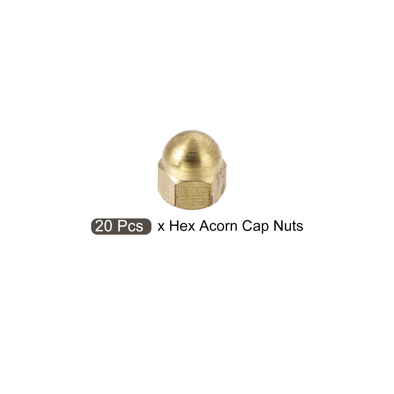 METALLIXITY Acorn Cap NutsM3x0.5mm 20Pcs, Brass Acorn Dome Cap Head Hex Nuts …