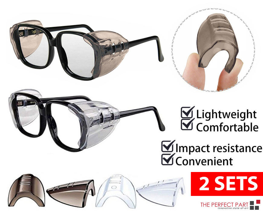 1~10Pairs Side Shields For Eye Glasses Slip On Safety Glasses Shield Universal