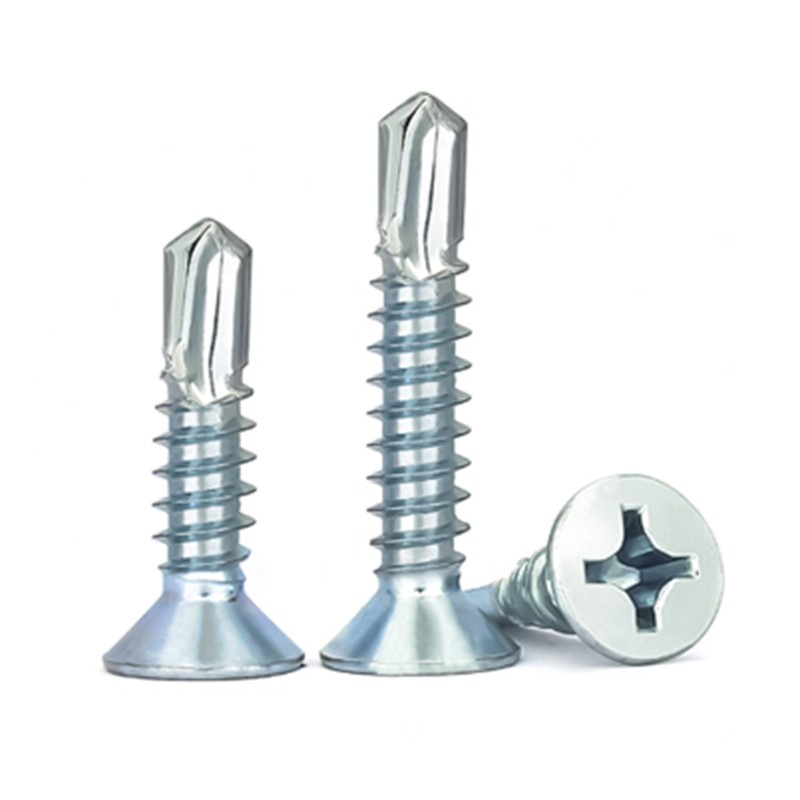 M4.2 COUNTERSUNK SELF DRILLING SCREWS METAL FIXING WINDOWS ROOFING ZINC PLATED