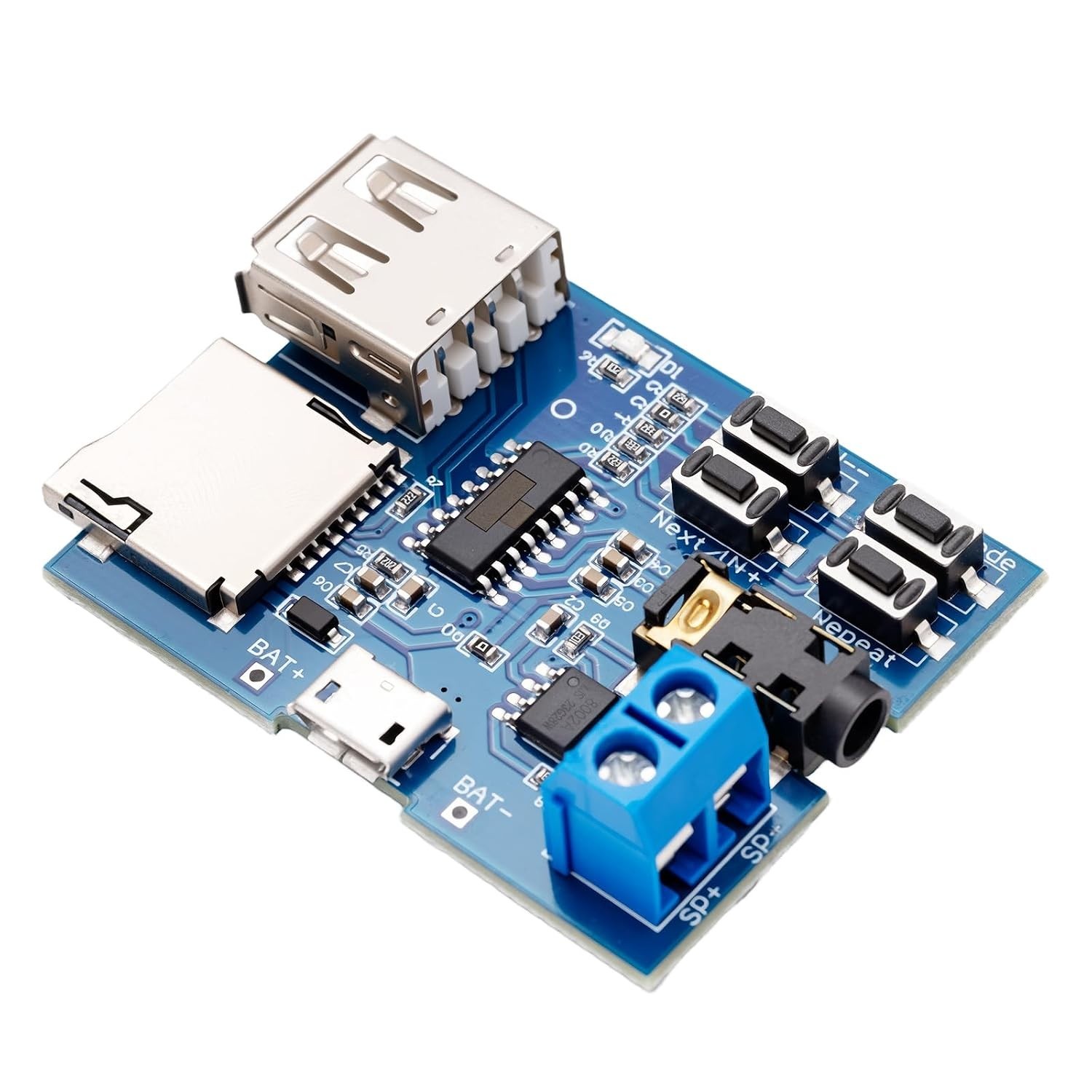 Super Decoder DFPlayer Mini MP3 Module Audio Amplifier Recorder TF Card U Disk