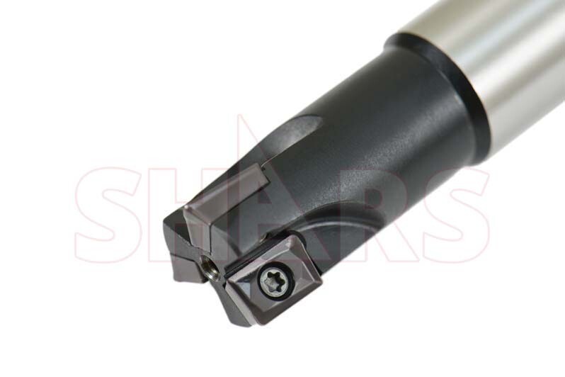 Shars 3/4″ 3 FL 90° Indexable End Mill W/Certificate +5pc APKT Insert ![