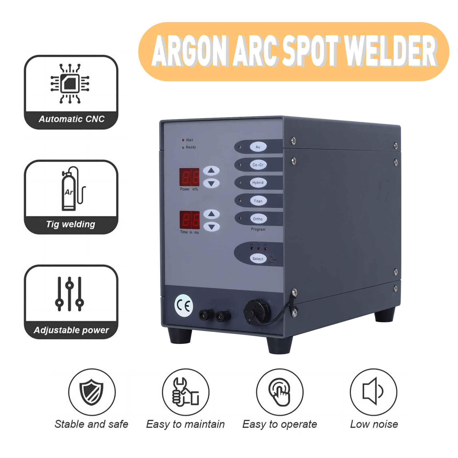 Jewelry Spot Welder Repair Tool Automatic Pulse Argon CNC Spot Welding Machine