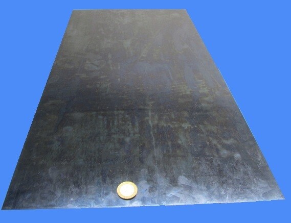 Blue Tempered Spring Steel Shim 0.050″ x 12.375″ x 24″ Length