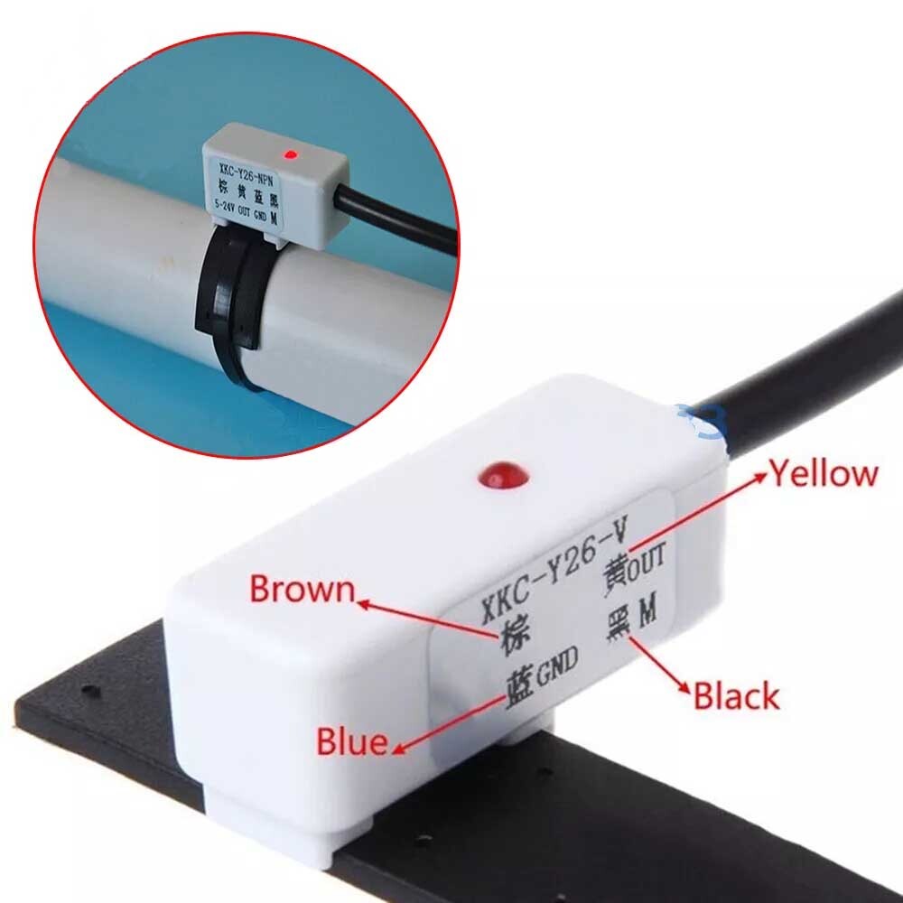 1/2x Non-Contact Water Liquid Level Sensor, DC 5-12V/24V 5mA 500ms Contactless