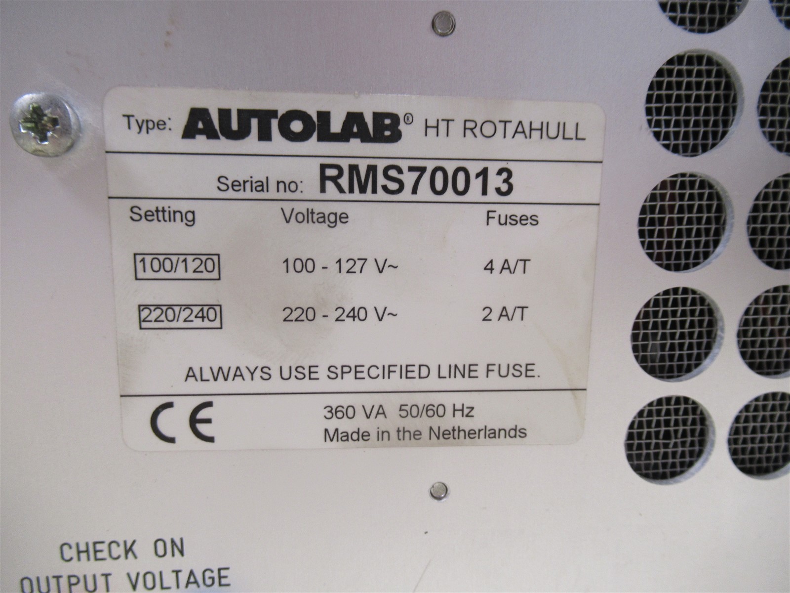 Vintage Autolab HT Rotahull Controller Electrochemical Hydrodynamic Rotation