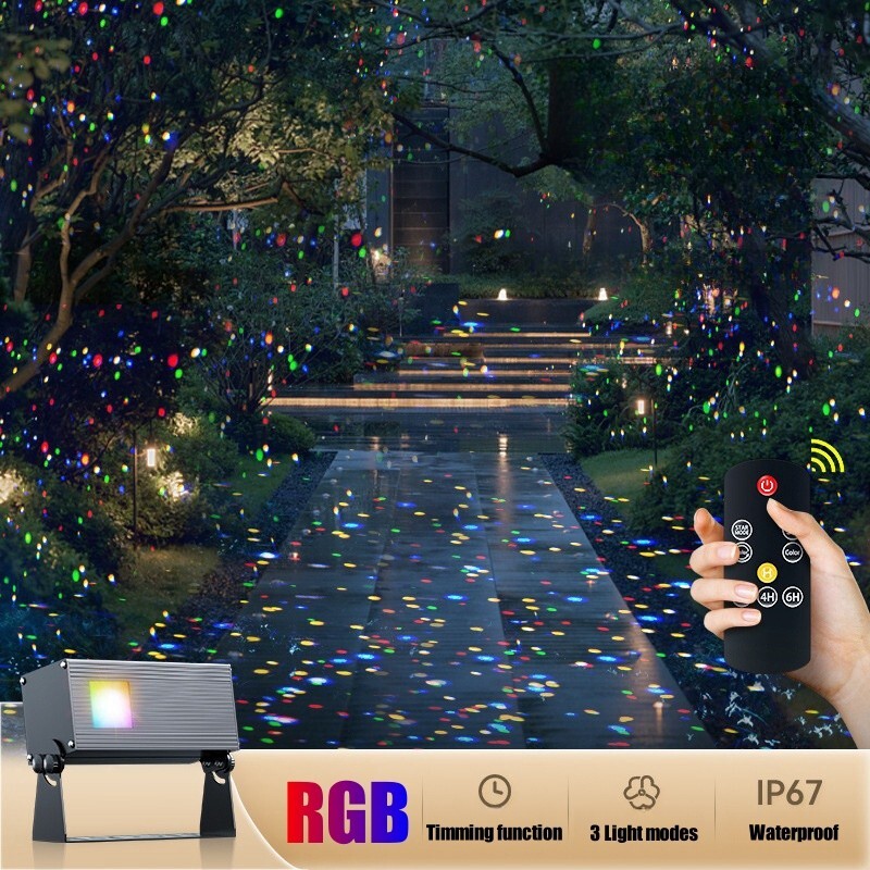 Outdoor RGB Firefly Laser Lights Projector Moving IP67 for Home Garden Patio New