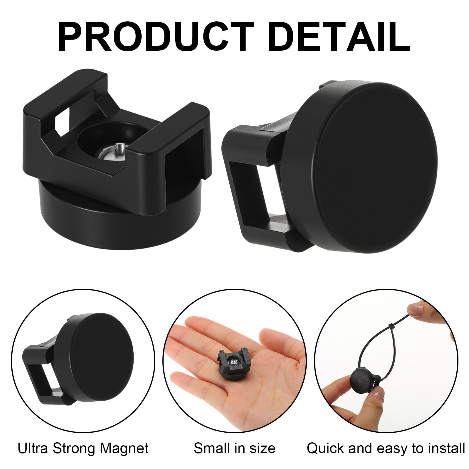 Yookeer 212 Pieces Magnetic Cable Zip Tie Mounts Base with 4/6/8/12 inch Cabl…