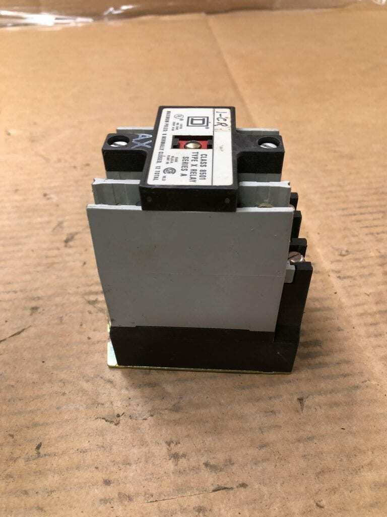 Square D X0 20 Industrial Control Relay 20A Class 8501 8-12 Pole