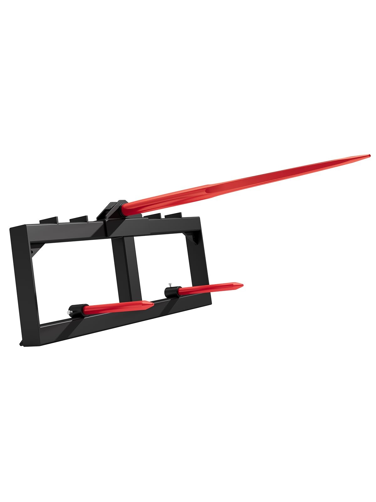Garvee 49″ Hay Bale Spear Attachment,3000LBS Skid-Steer Quick Attach Spike Forks
