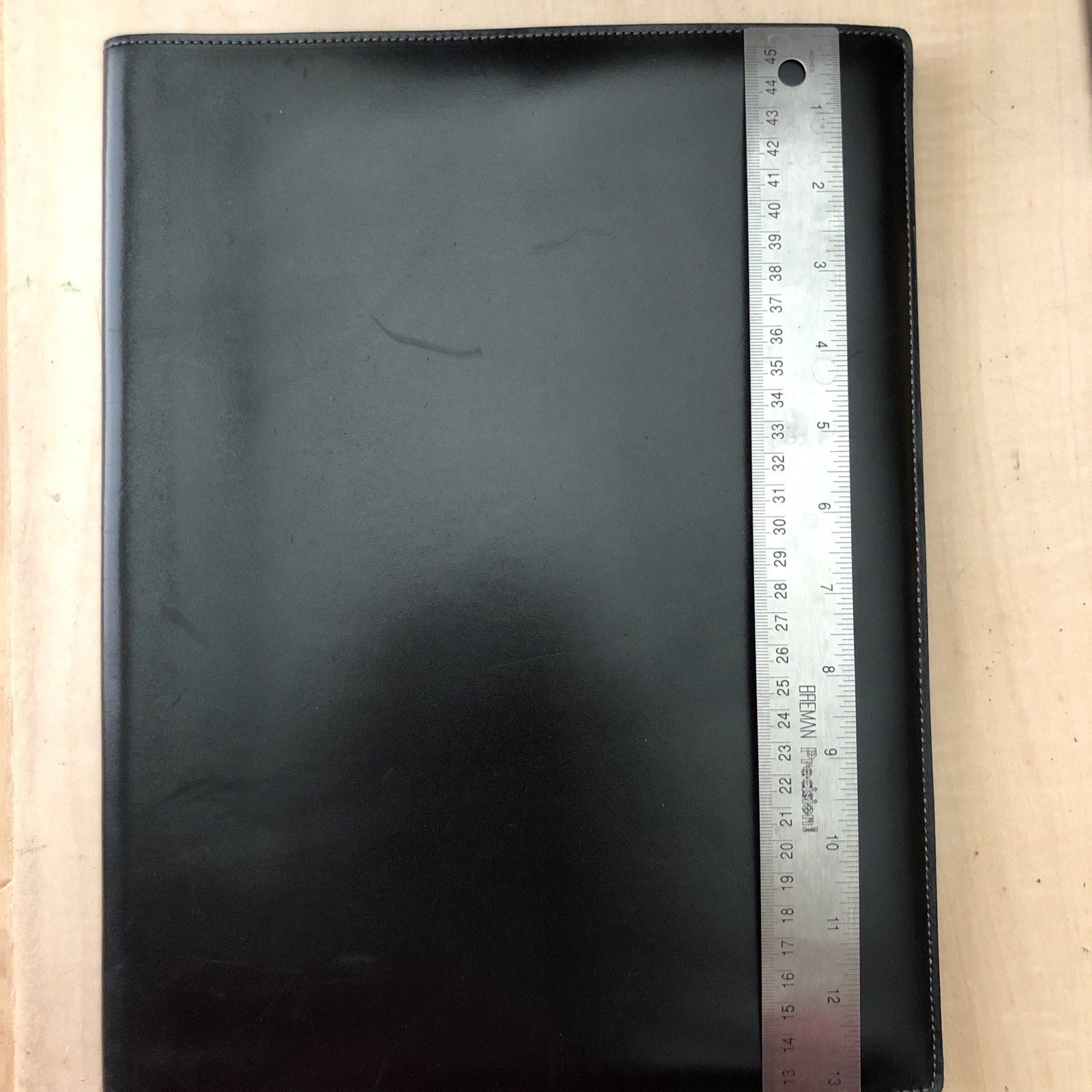 IBM Vintage 1990 Conference Planner Portfolio Organizer Delvaux Leather