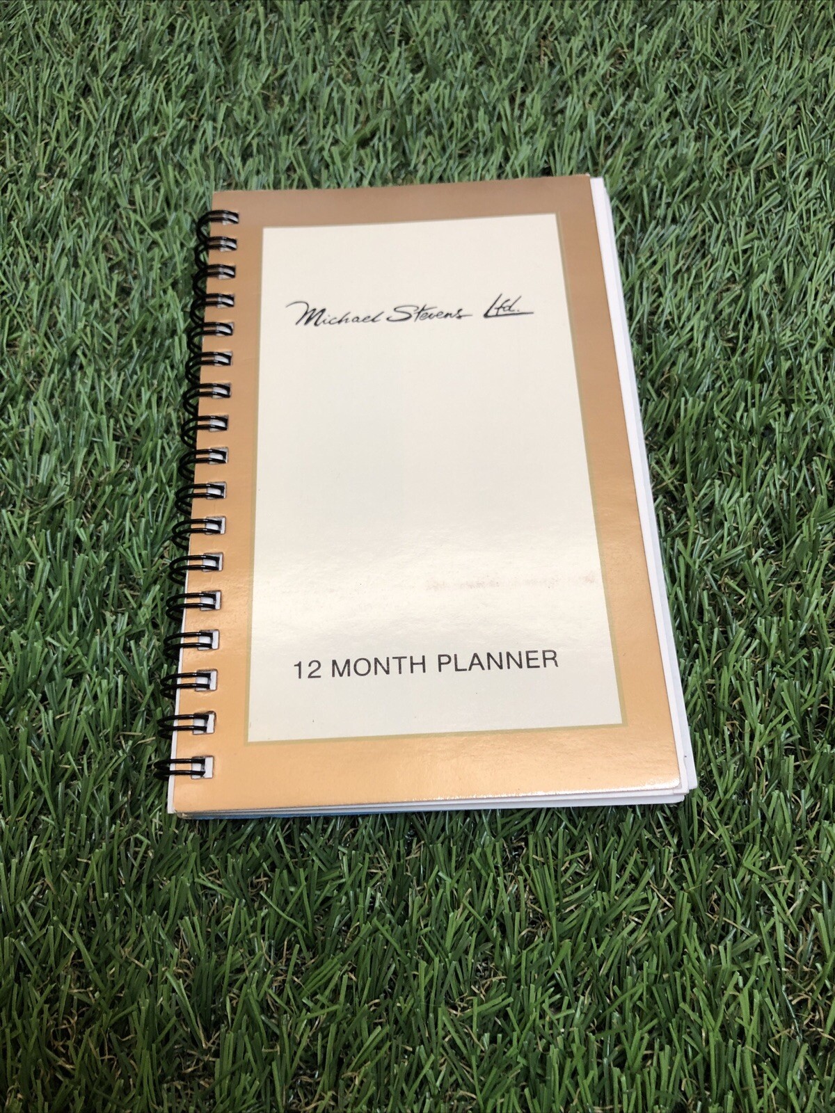 Vintage 1995-97 Michael Stevens 12 Months Spiral Mini Planner 6”x4”clean