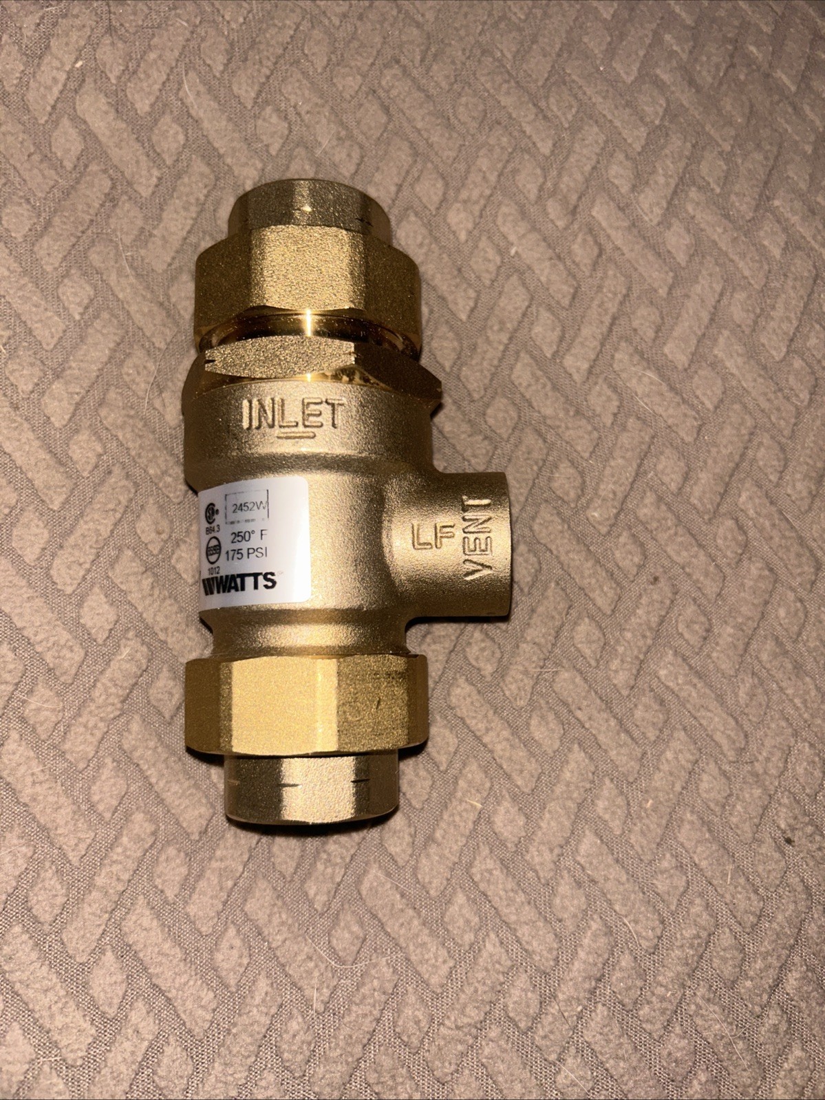 Watts 3/4 LF9D-M2 Female Union Forged Brass Dual Check Valve Backflow Preventer