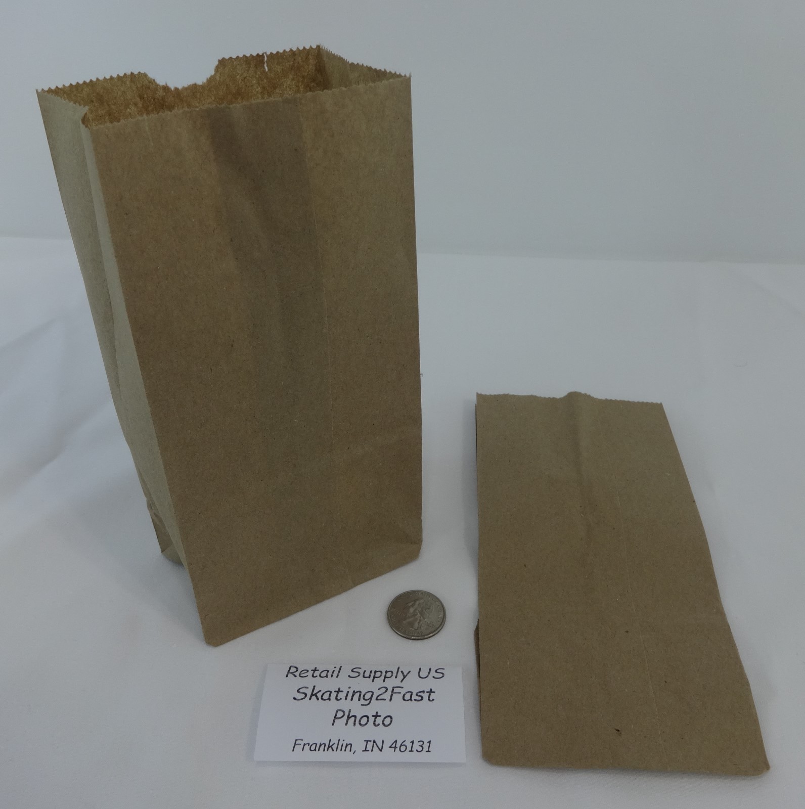 #2 Paper Brown Kraft Natural Sack Lunch Grocery Retail Bags