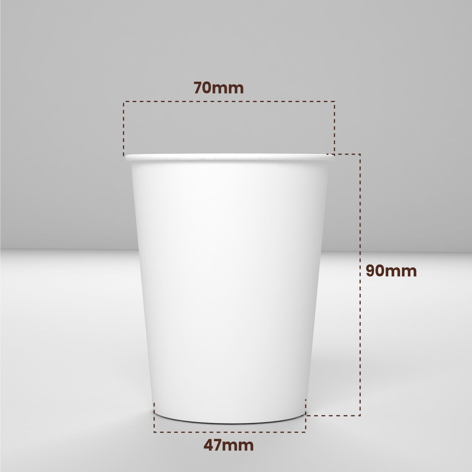 200 White Paper Cups, 200ml, Eco Friendly, Biodegradable, Disposable…