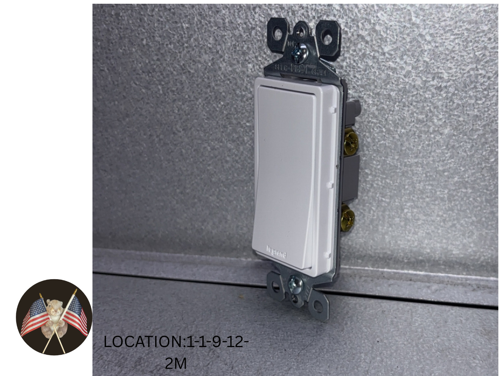 LIGHT SWITCH – Legrand TM870W Single-Pole Switch 15A 120/277V White