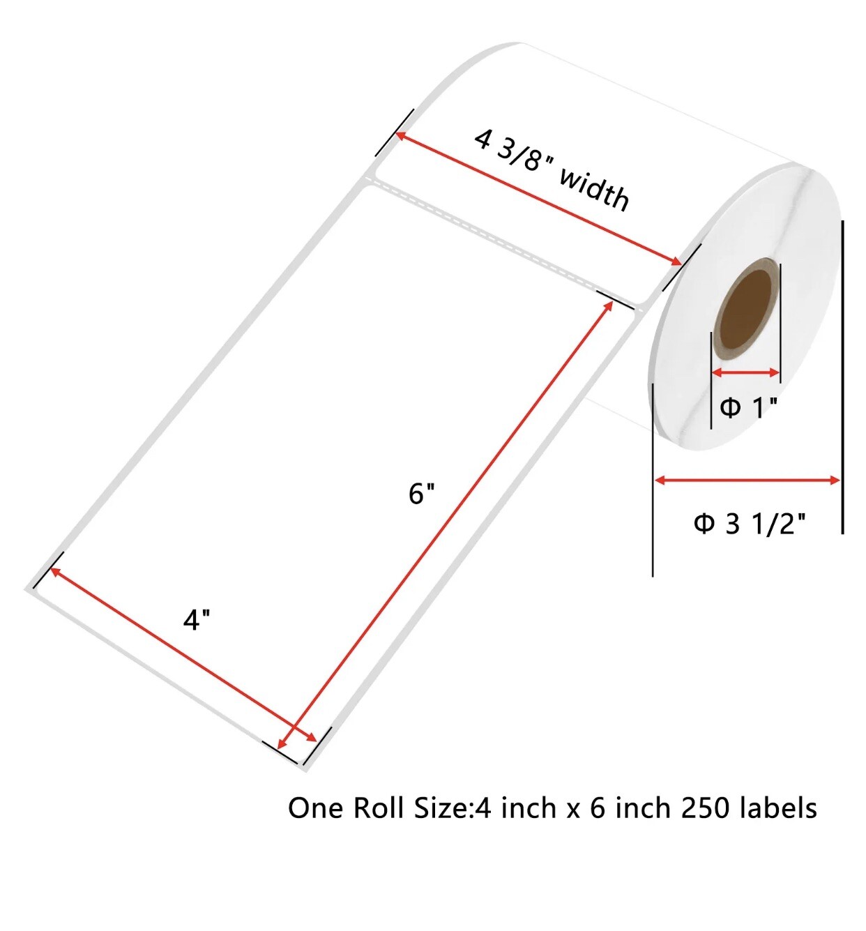 10 Rolls of 250 4×6 Direct Thermal Shipping Labels For Zebra Eltron ZP450 LP2844