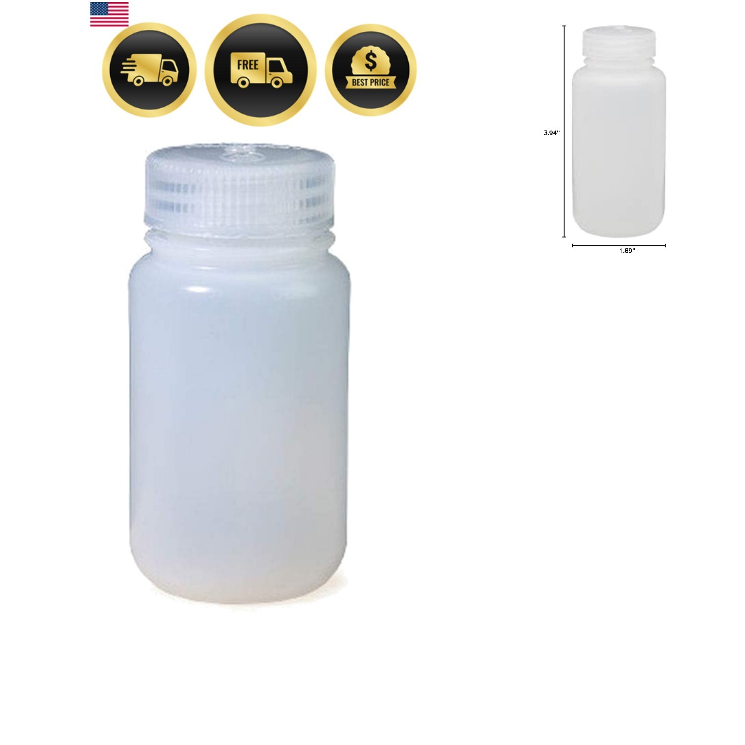 HDPE Wide Mouth Round Container