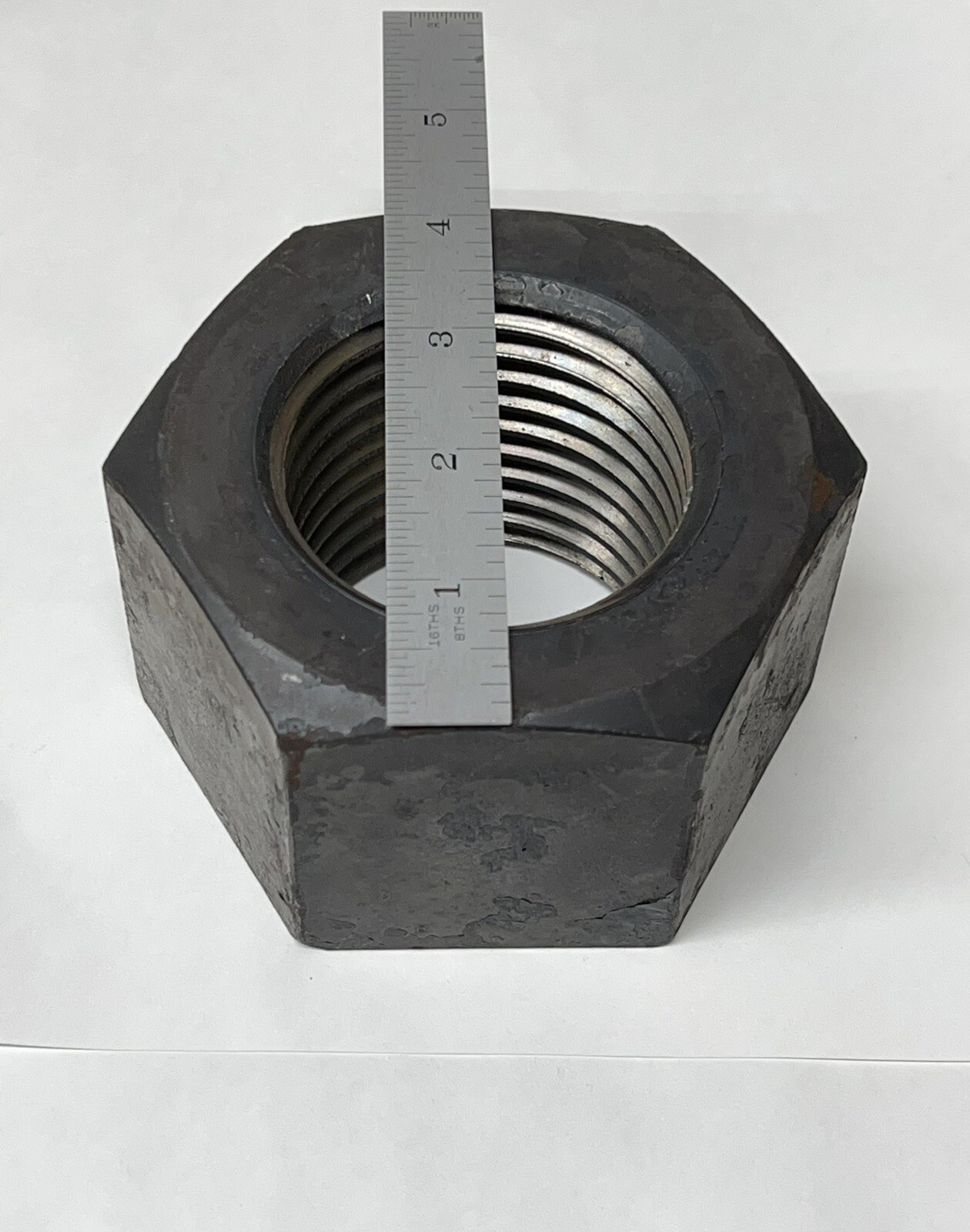 (1) 2 3/4 -4 Heavy Hex Nuts Grade 2 A563 2.75” -4 Large Big Huge 6.5 LBS/ea