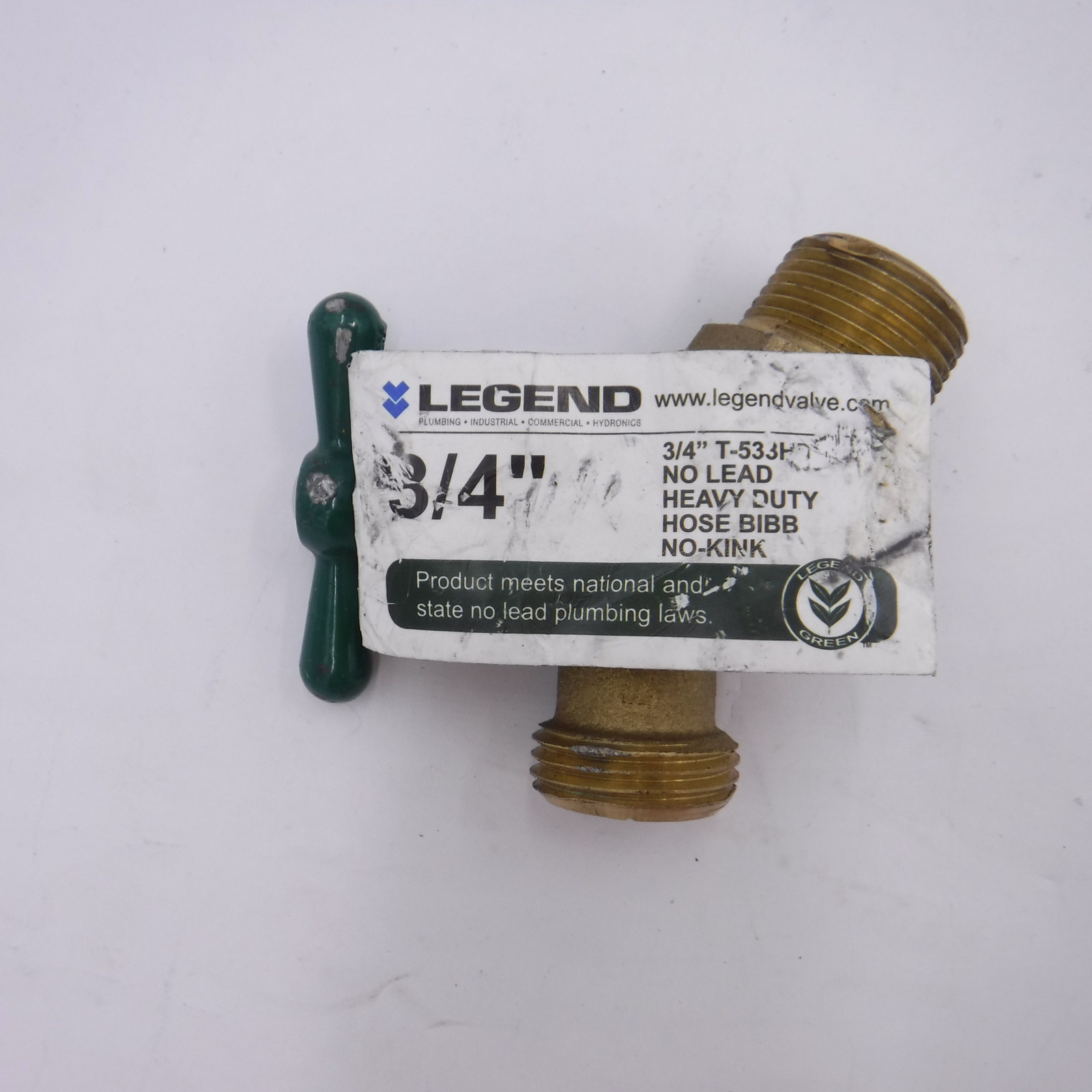 10 Pack Legend 3/4″ No Lead Heavy Pattern No-Kink Hose Bib Valves 107-268NL
